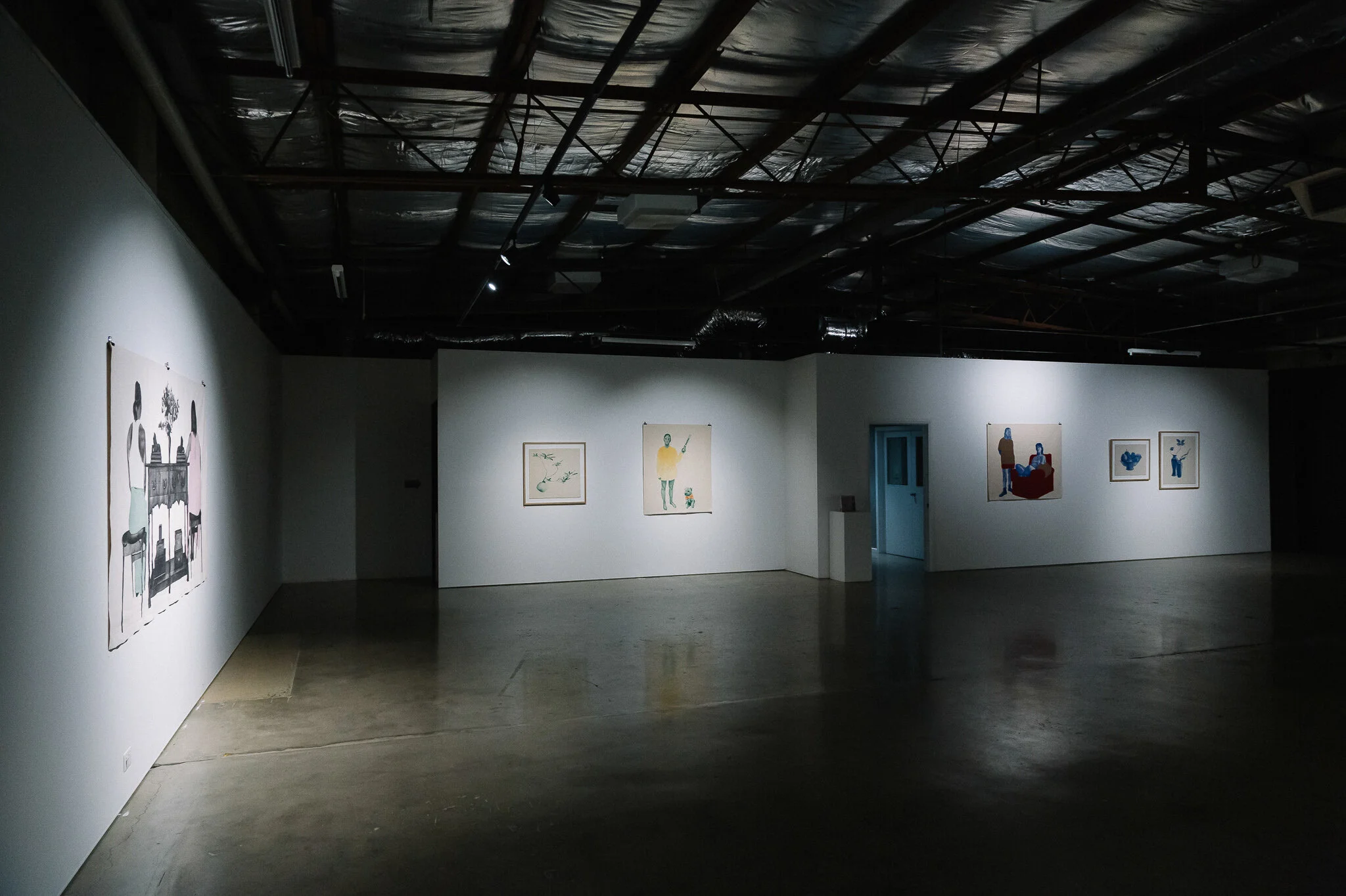 Installation view of "Running Towards Home", 2021 at Praxis ARTSPACE, Adelaide. Photography by Thomas Mccammon.