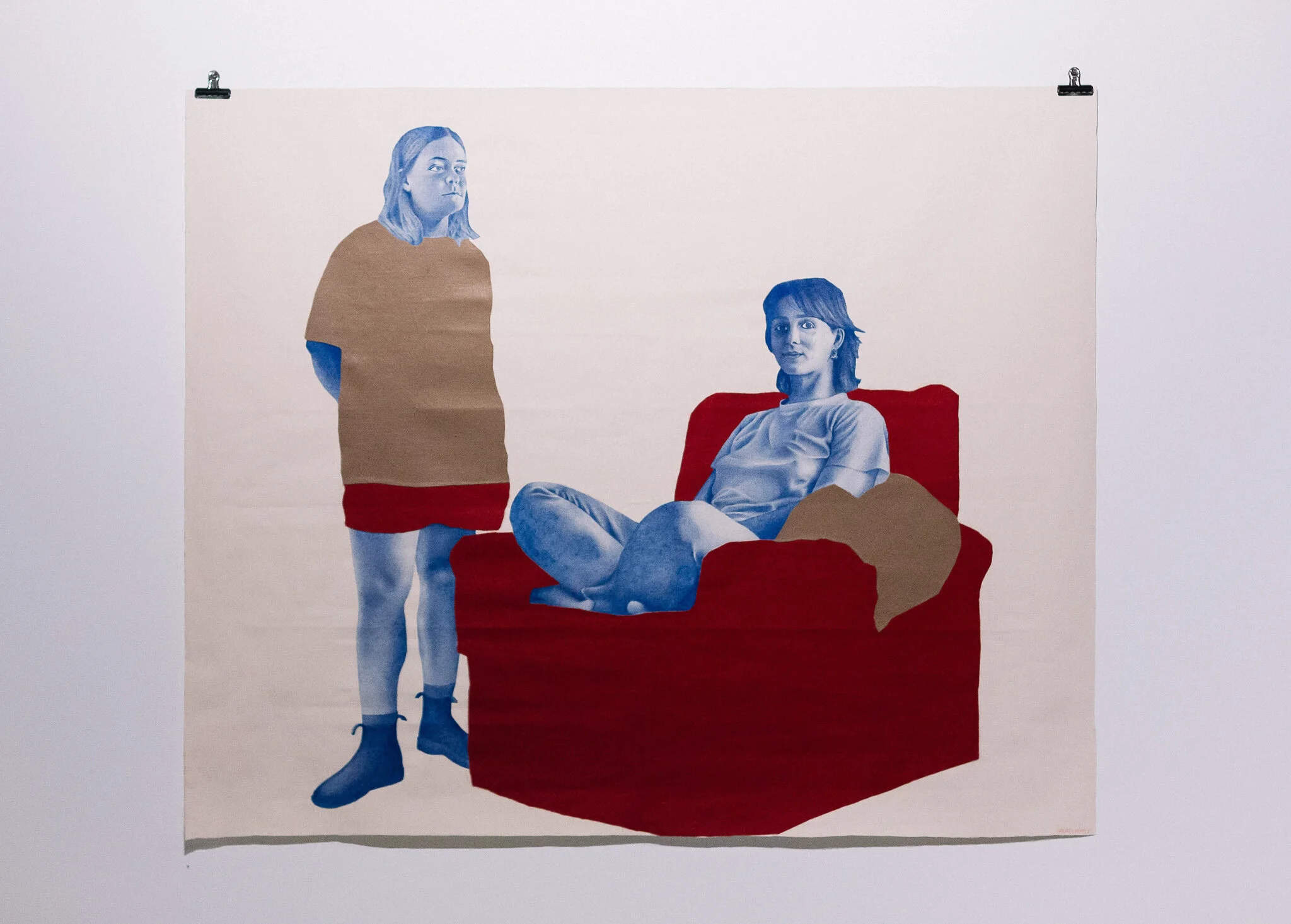 Installation view of "Running Towards Home", 2021 at Praxis ARTSPACE, Adelaide. Photography by Thomas Mccammon.