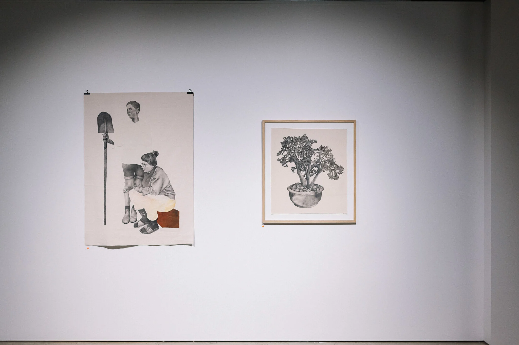 Installation view of "Running Towards Home", 2021 at Praxis ARTSPACE, Adelaide. Photography by Thomas Mccammon.
