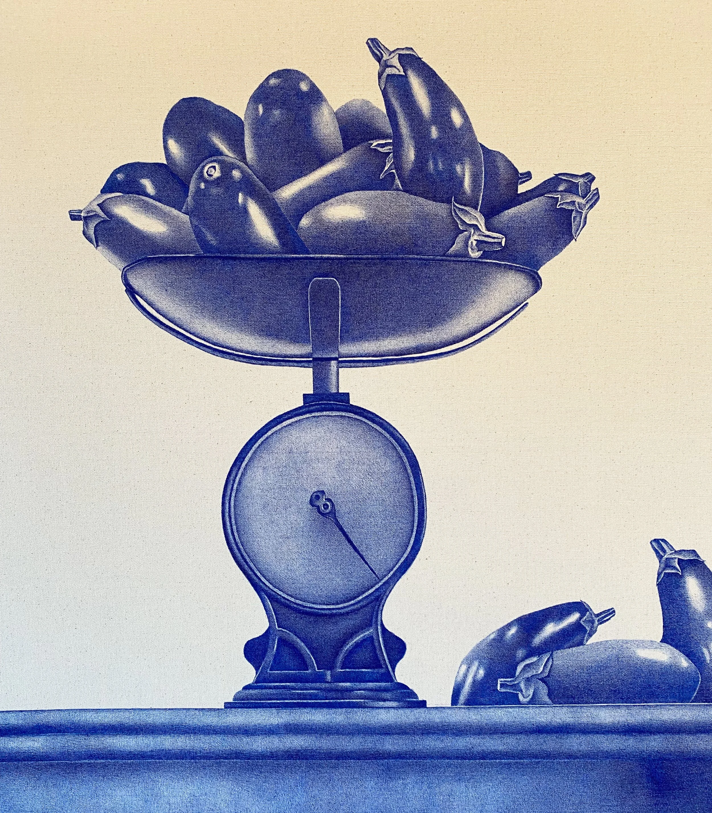 Detail of 'Eggplants', Firstdraft, Sydney. 