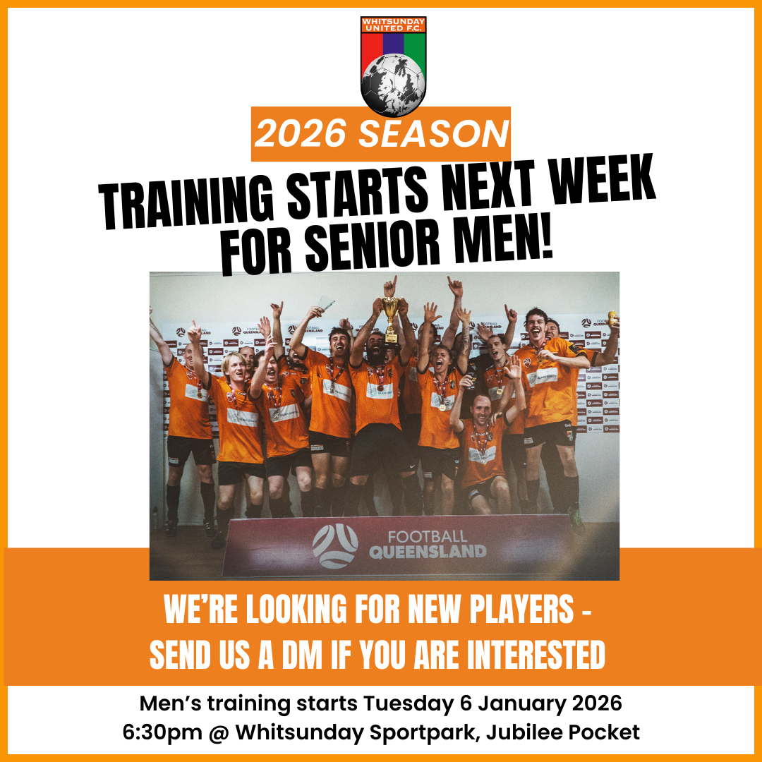 Senior Men's Training Start Date 2026 