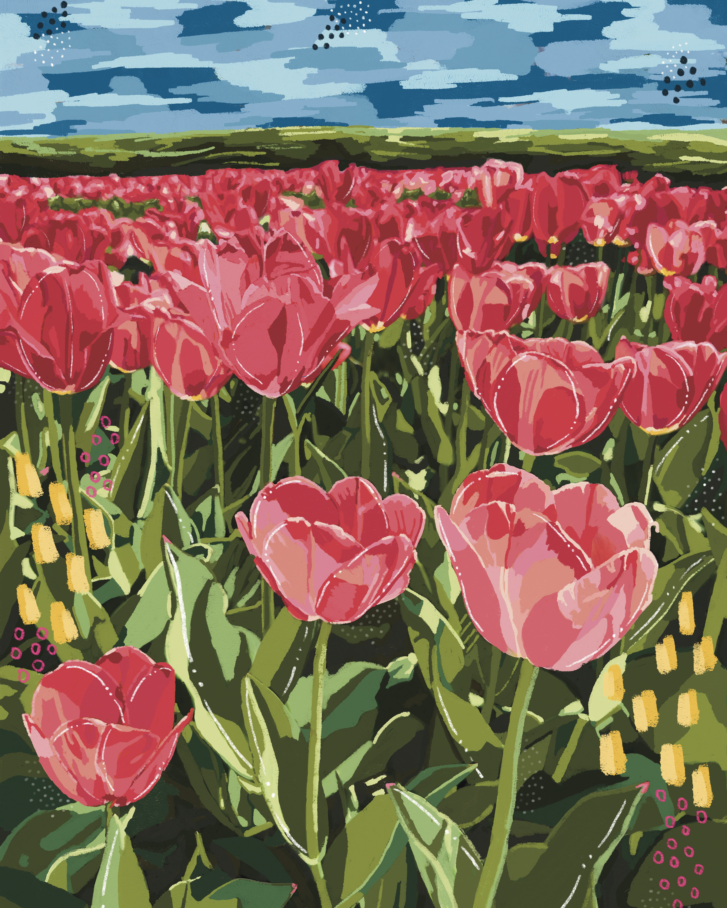 Tulips - Digital Art