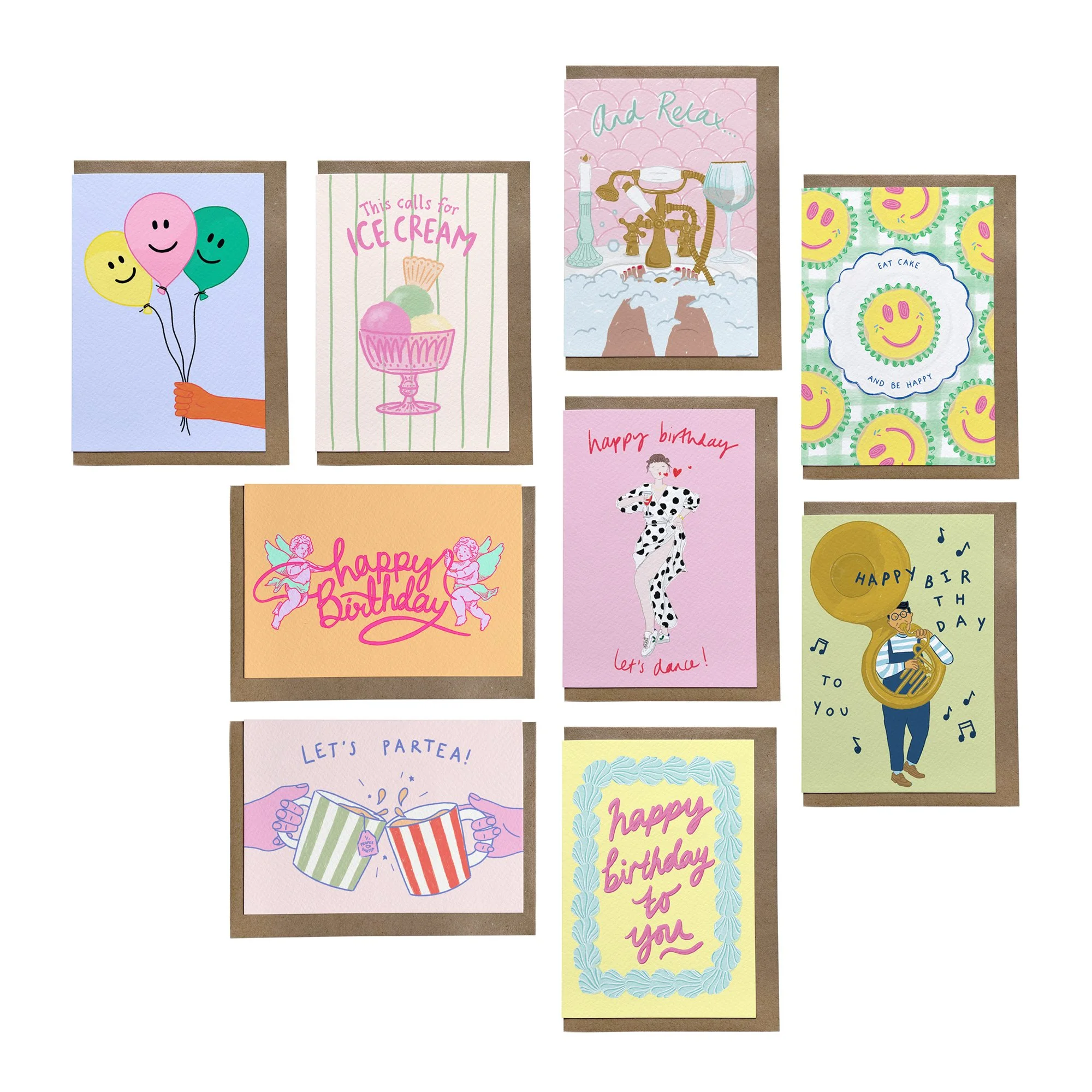 Birthday Card Bundle - 9 Cards