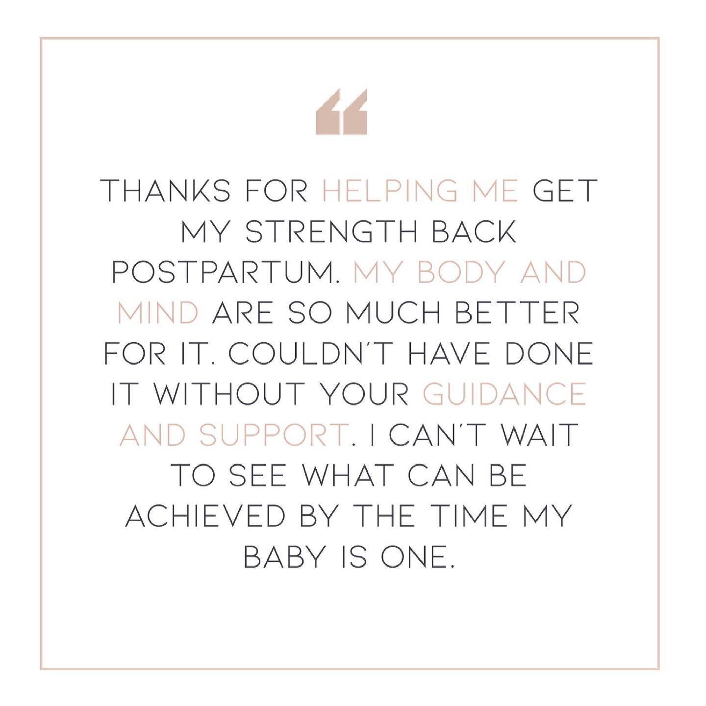 #kindwords

This is from my lovely client Catherine who started with me in October 2020 at 12 weeks postpartum.Catherine was a keen exerciser pre pregnancy, high impact training, lifting heavy weights so was really keen to get some of her old self ba