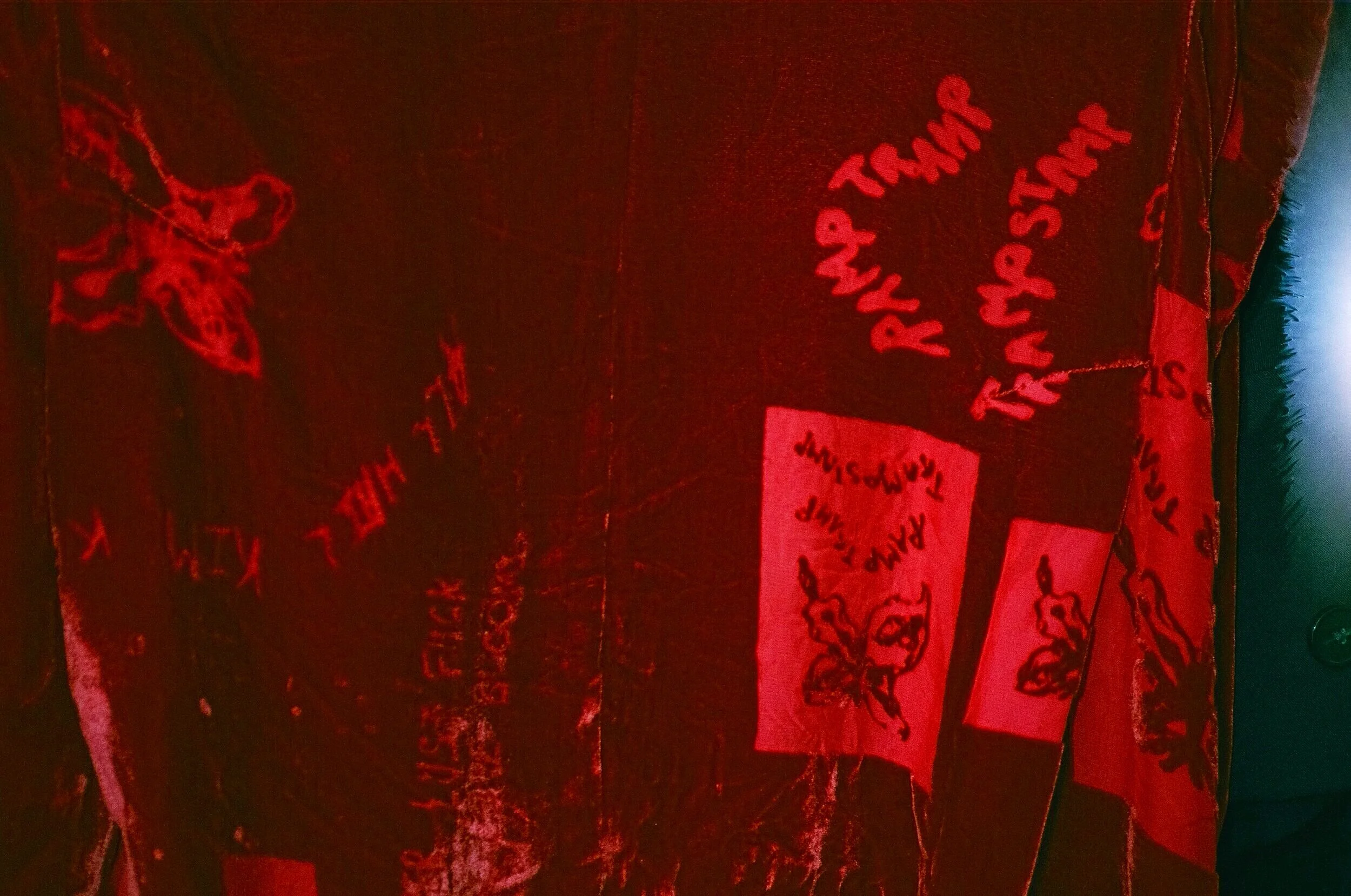 Details of the screen print.