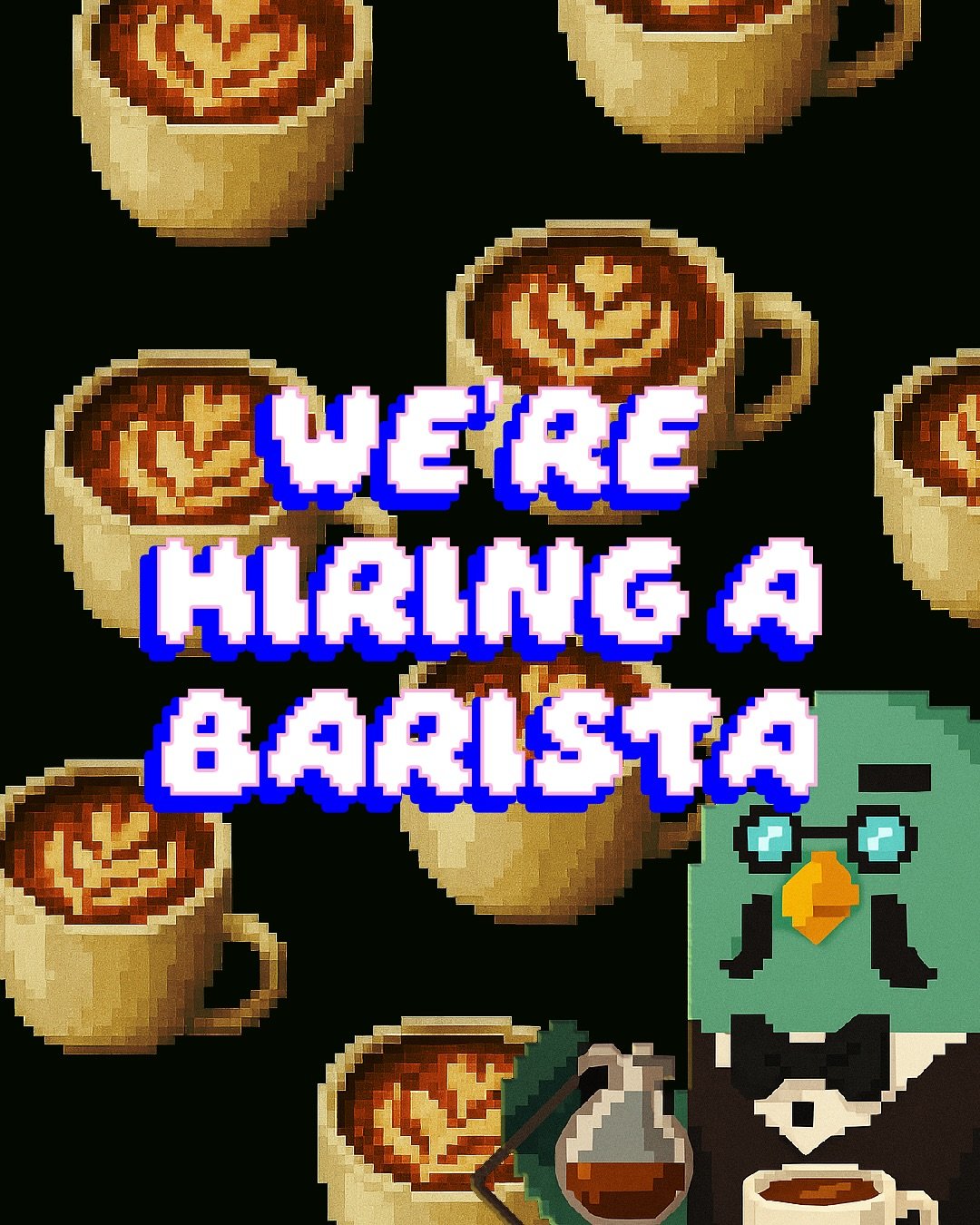 ☕ Hiring a barista
🩶 Good coffee, good team, good vibes
🕐 Full-time
🔗 Link in bio for more info 

or send over a CV and
cover letter to

📩 hello(at)electricbakery(dot)co

Bonus points to whoever knows the last image