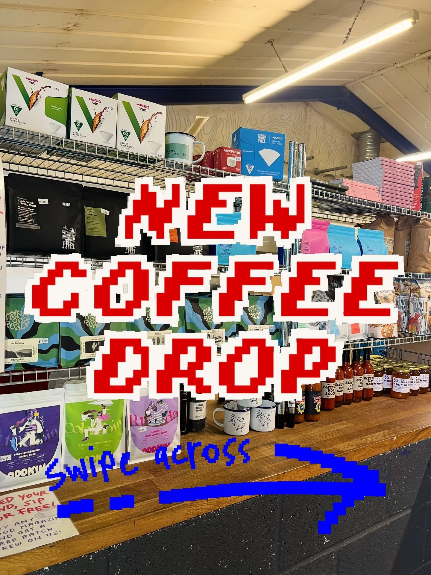 👾A NEW PLAYER HAS JOINED THE GAME @triplecoroast 

Bringing a bit of Bristol to Bude. We&rsquo;re currently brewing Las Flores, a washed from Guatemala. Batch brew exclusive. A juicy one with notes of cola bottles, red starburst, lemon shortbread 🥤