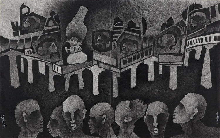 A telling of our times: The art of Ashok Bhowmick — The Chakkar