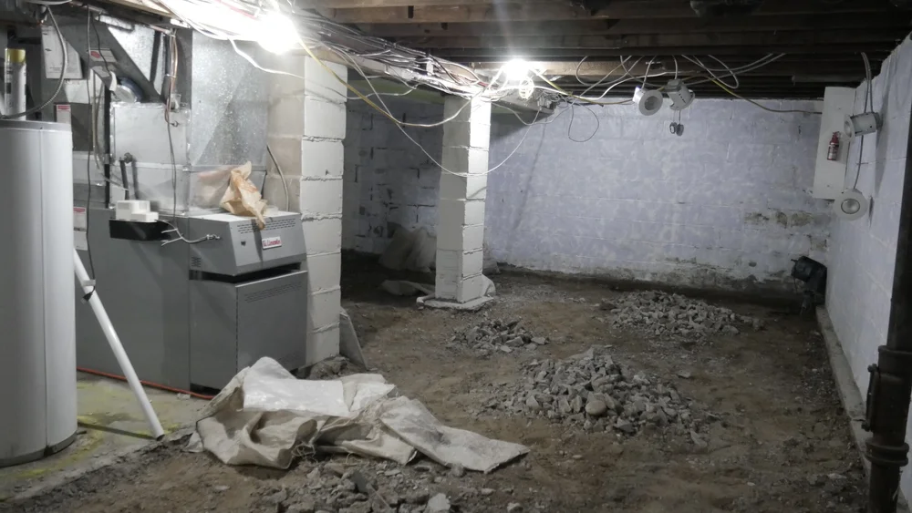 Basement During Demolition