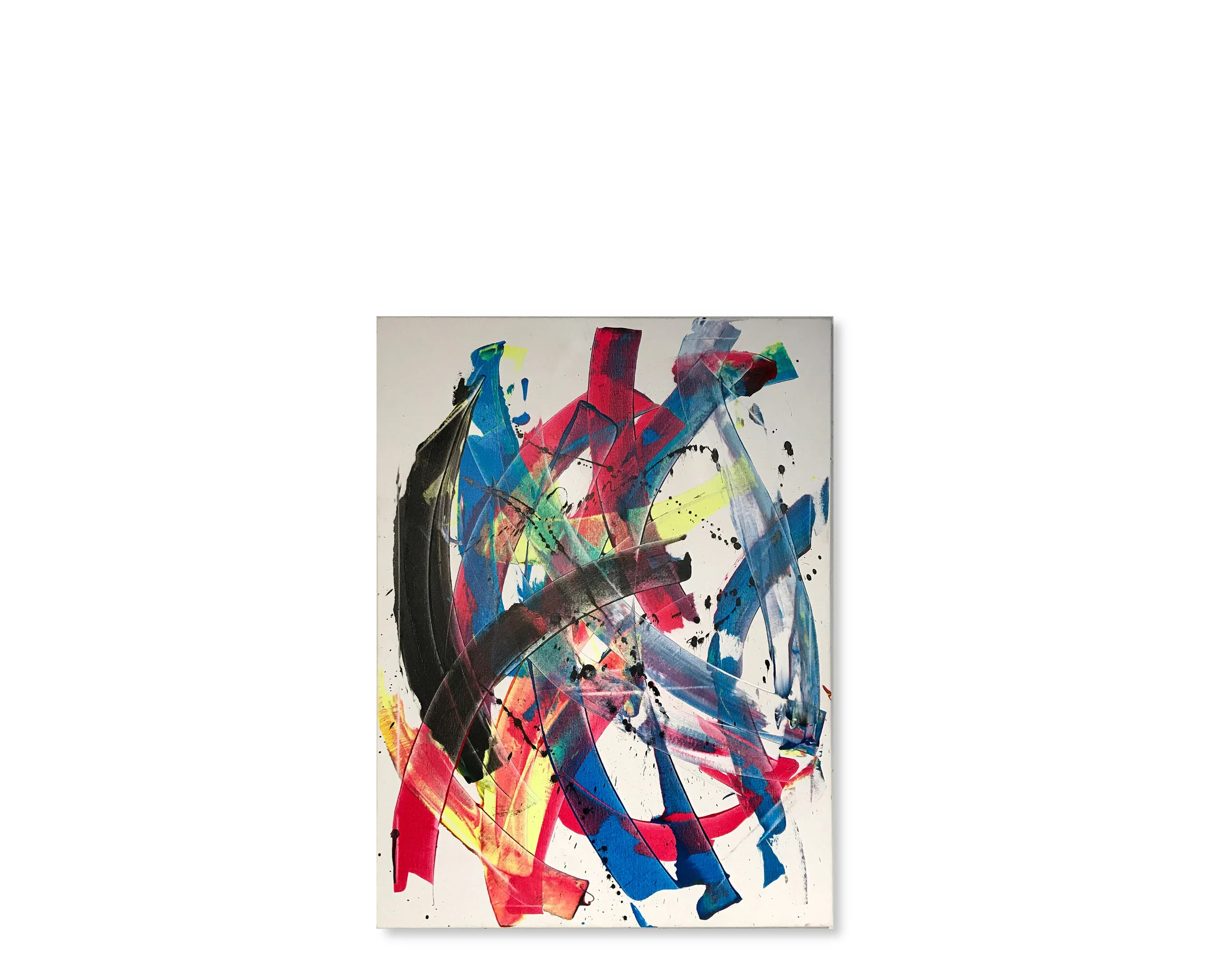 Title: ICHI. 2019. Acrylic on canvas. 30 x 40.