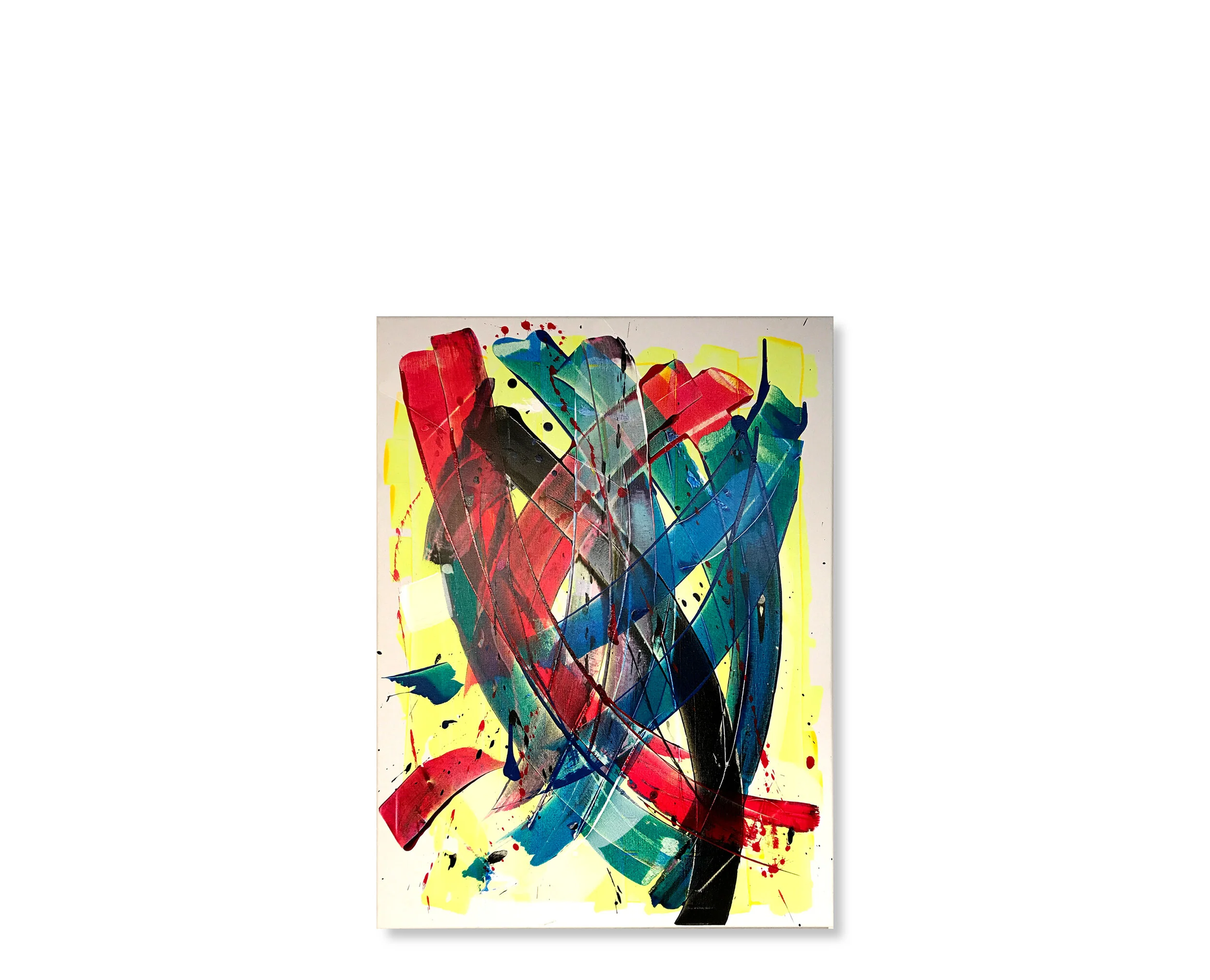 Title: GO. 2019. Acrylic on canvas. 30 x 40.