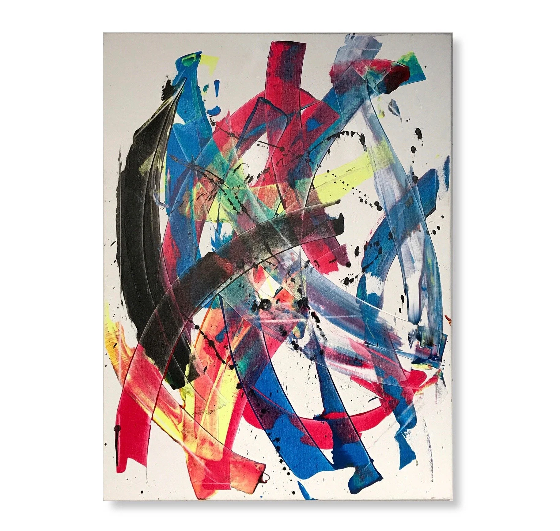 Title: ICHI. 2019. Acrylic on canvas. 30 x 40.