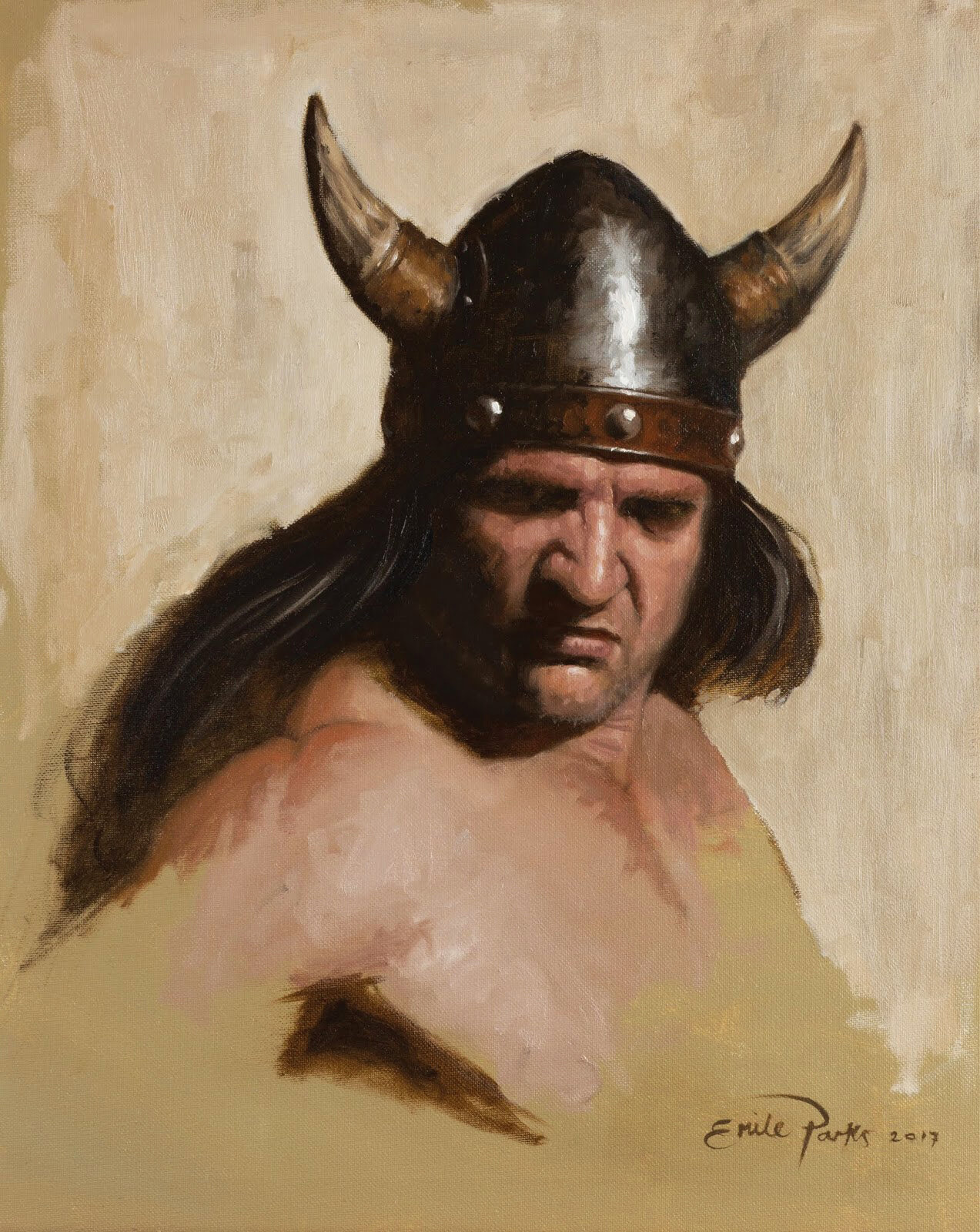 Savage! Oil on Canvas. 40 X 50.5 cms