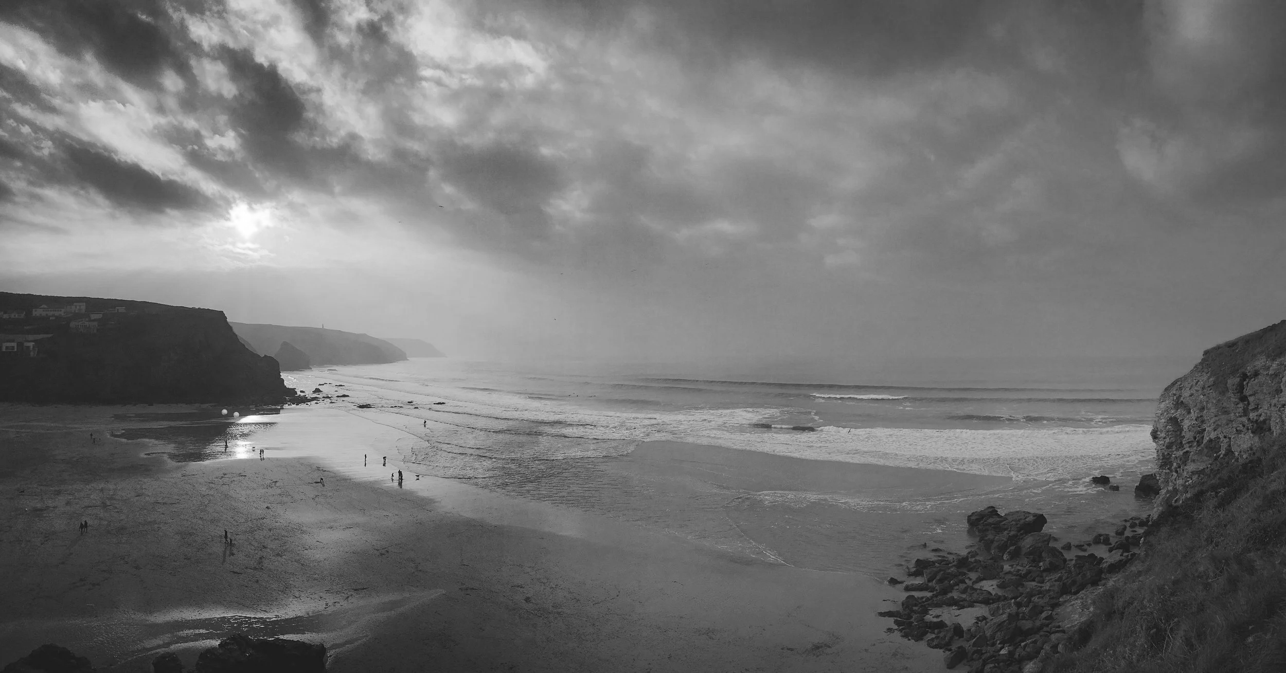 Gray Cornish coast moody skies - corporate trap capable men settle for