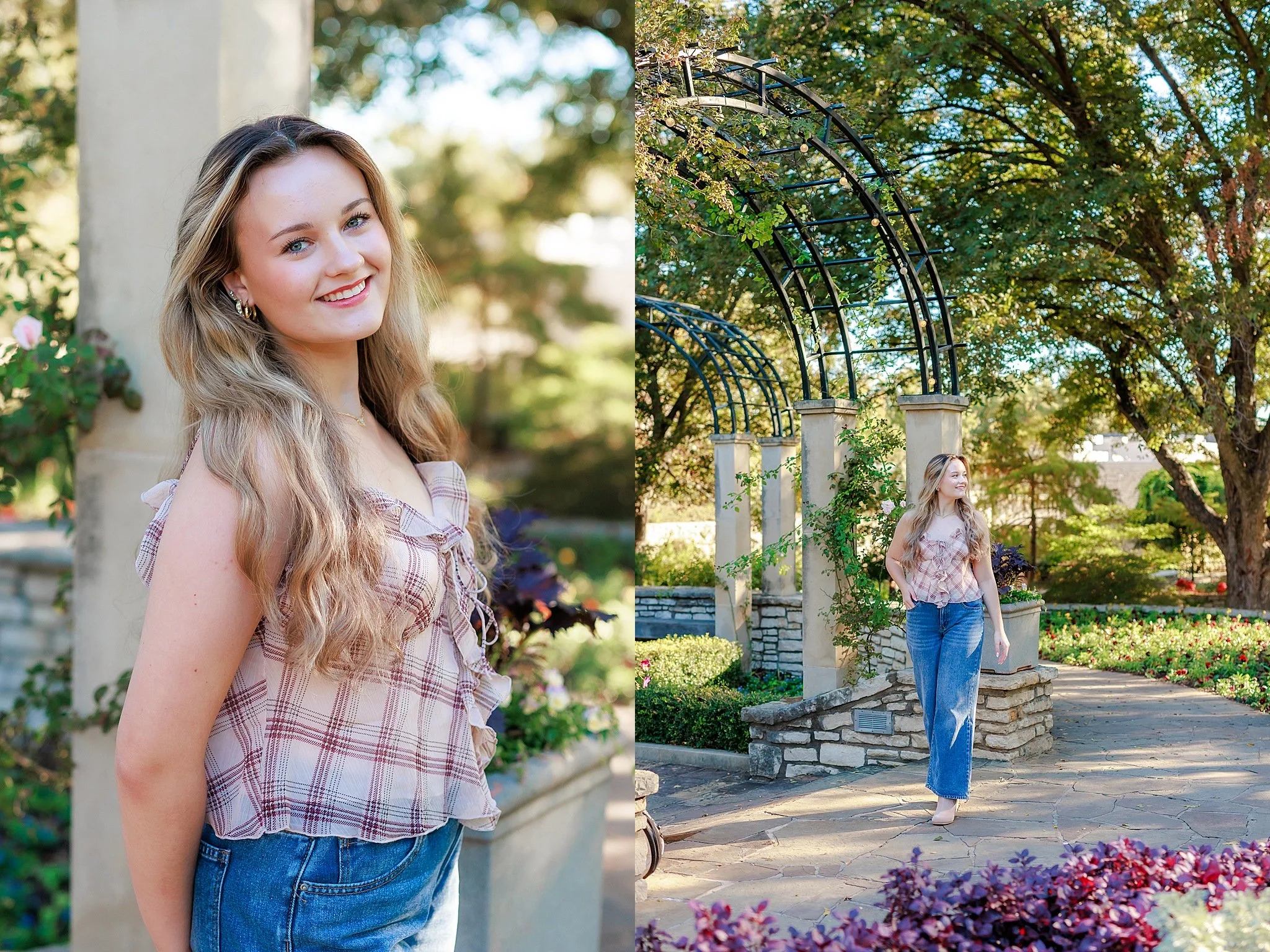 Senior Girl Fort Worth Botanic Gardens_0002.jpg