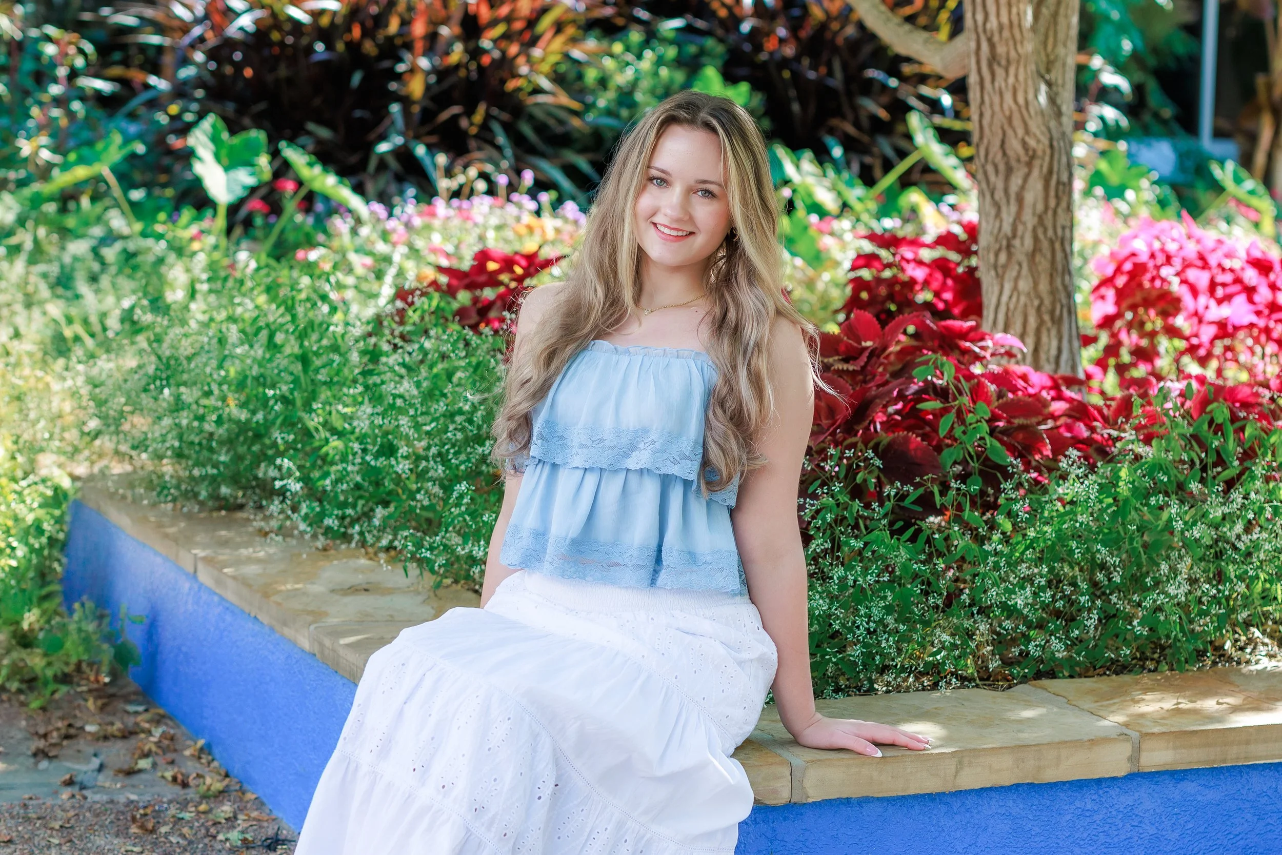 Ava’s Senior Session at Fort Worth Botanical Gardens