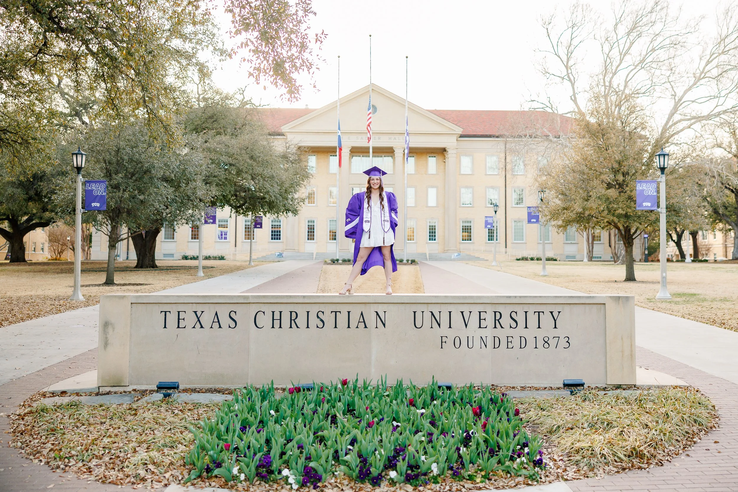 Ideas for Grad Photos at Texas Christian University