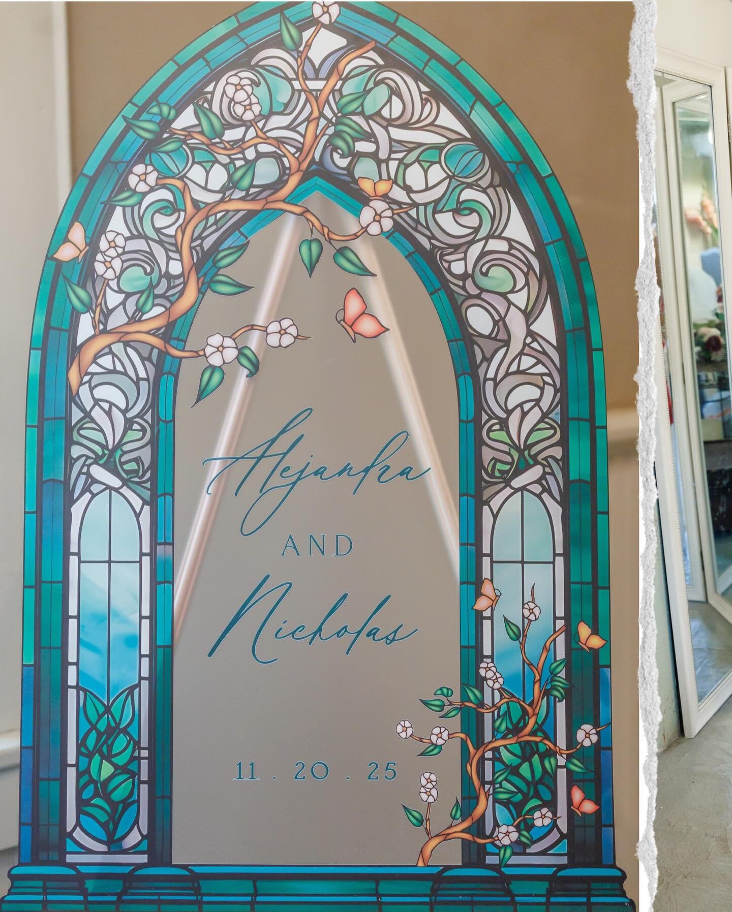 Nicholas and Alejandra&rsquo;s intimate wedding at The 1906 in Whitesboro was stunning from start to to finish. Rain fell all day, but we fortunately caught a perfect pause for outdoor portraits beneath the vintage stained glass window. Lush florals,