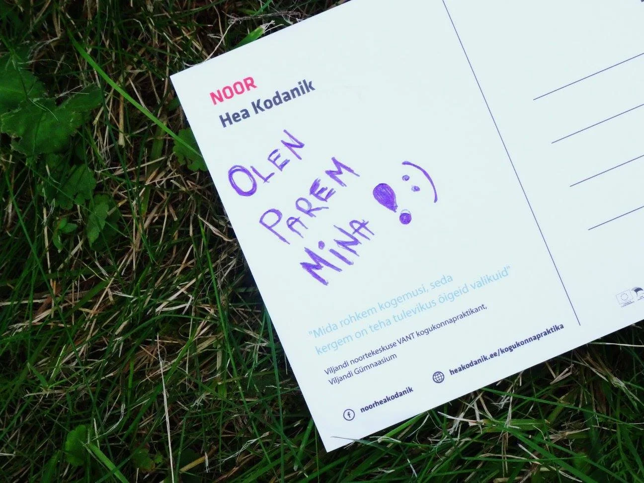 Sa ei pea kui sa ei julge ehk kogukonnapraktika Noored Kooli meeskonnas