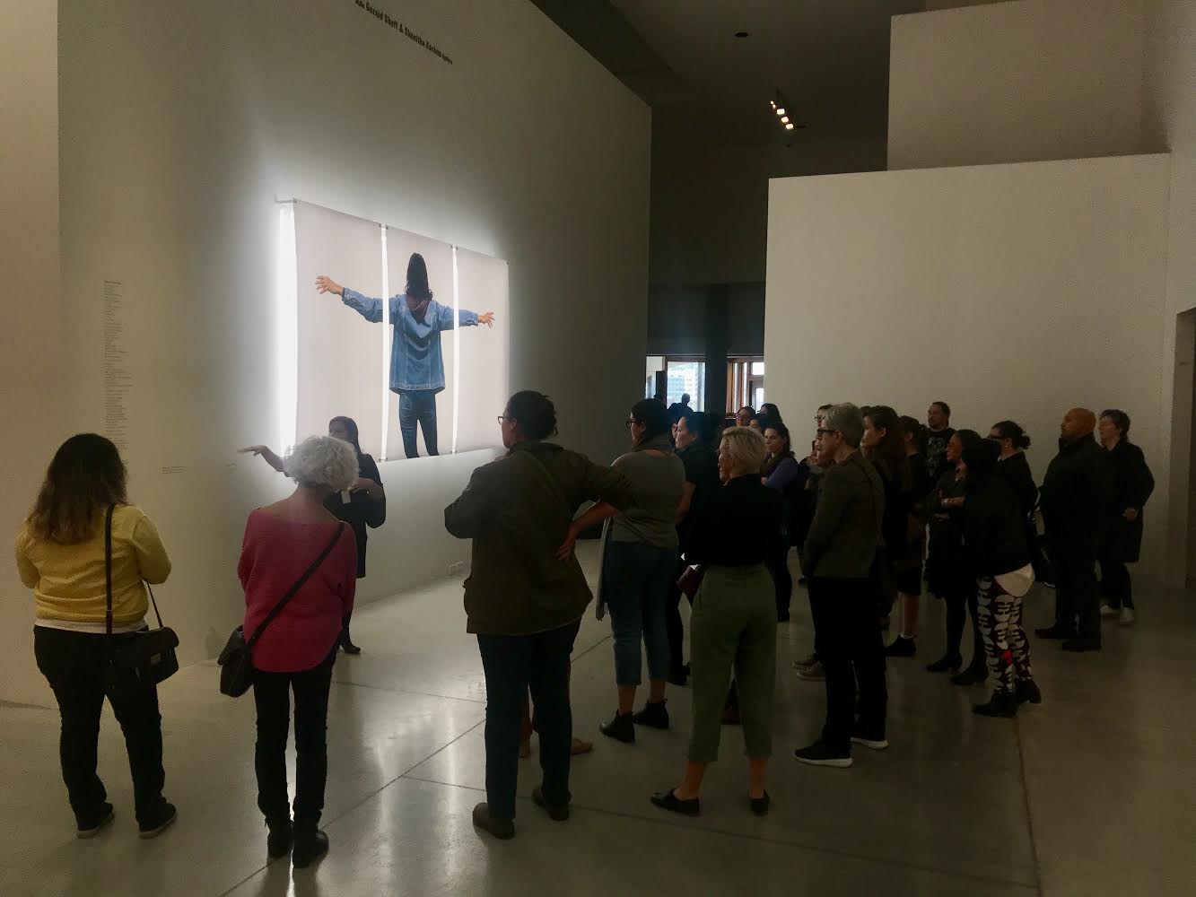  Tour of  Rebecca Belmore: Facing The Monumental  at the AGO with curator Wanda Nanibush, October 2018. Photo by Jessica Winters. 