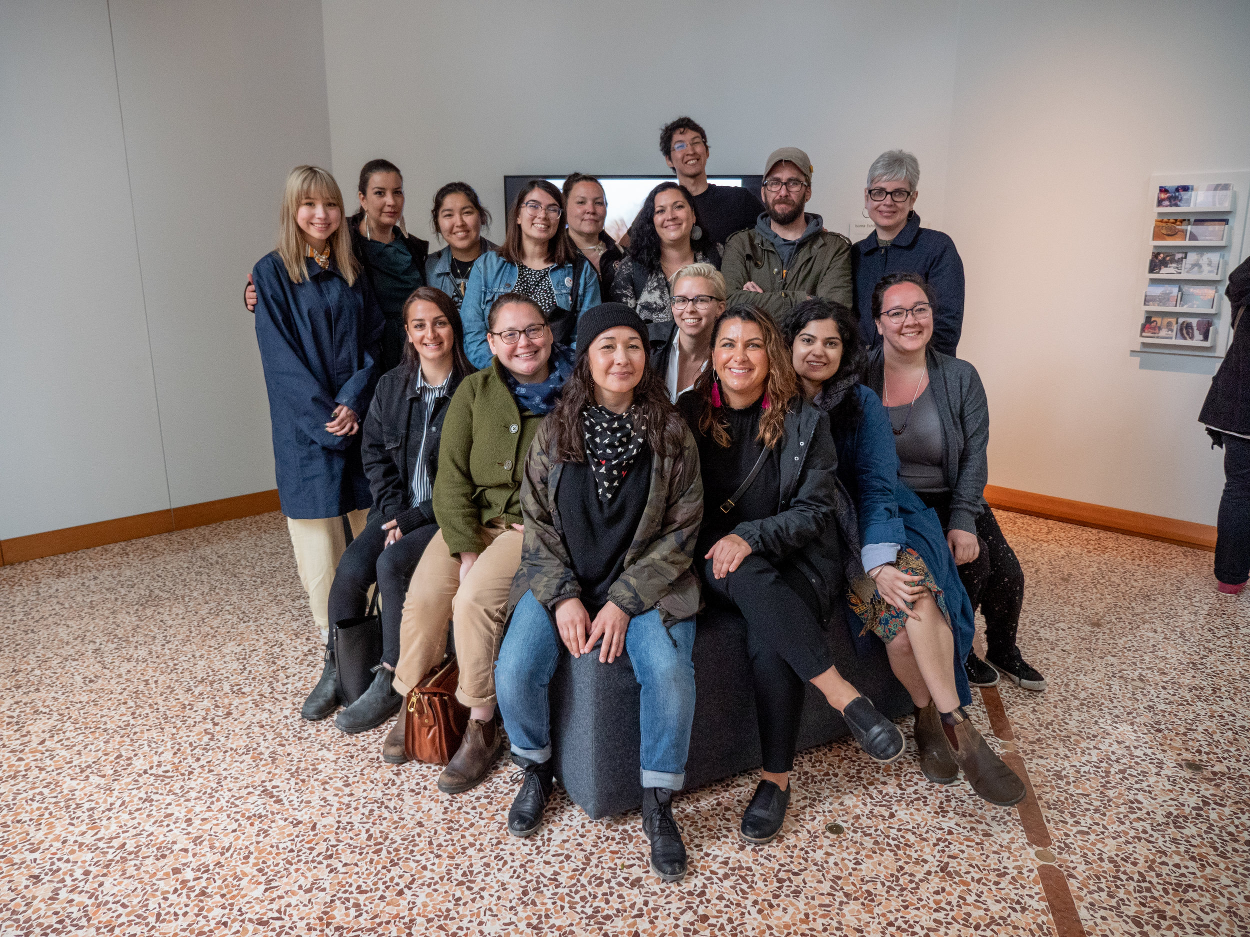  Inuit Futures first-year cohort at the Summer Institute in Venice, May 2019. Photo by Tom McLeod. 