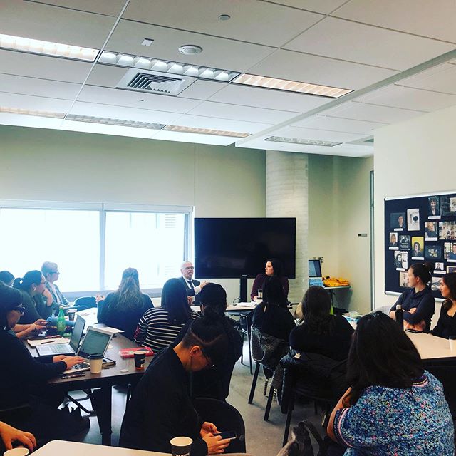  Robert Beauchemin of Knowledge One, gave a VR demonstration and talk on the possibilities of using VR in the North during our Second Annual Gathering, Concordia University, Montreal, QC, October 2019. Photo courtesy of Heather Igloliorte. 