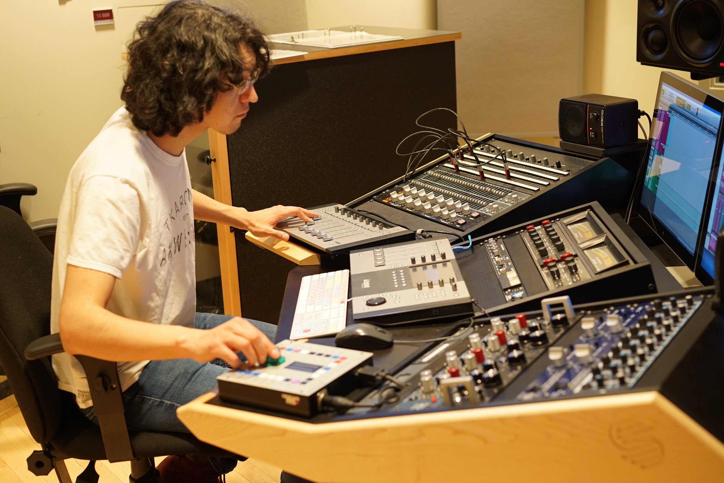  Tom working on  Memory Keepers I , Concordia University, Montreal QC, March 2019. Photo by Ossie Michelin. 