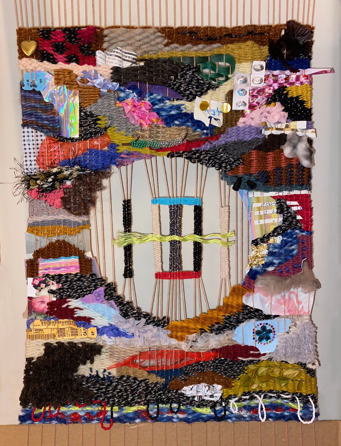  Leanne Inuarak-Dall,  Weave Diary  (2021), mixed media, 34 x 44cm. Collection of the artist. 