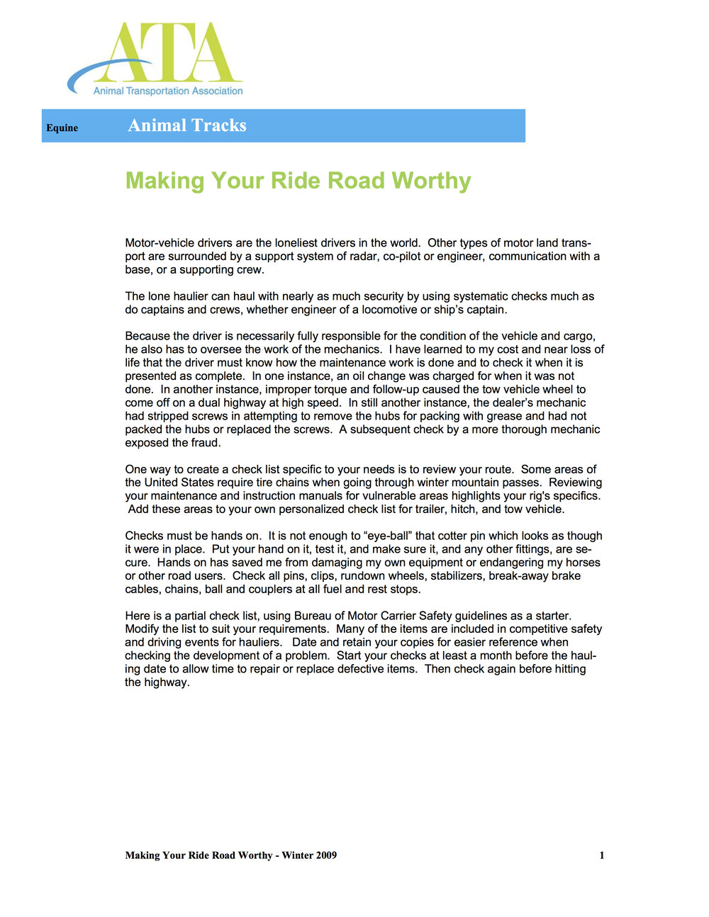 Articles — Balanced Ride Trailers Articles — Balanced Ride Trailers