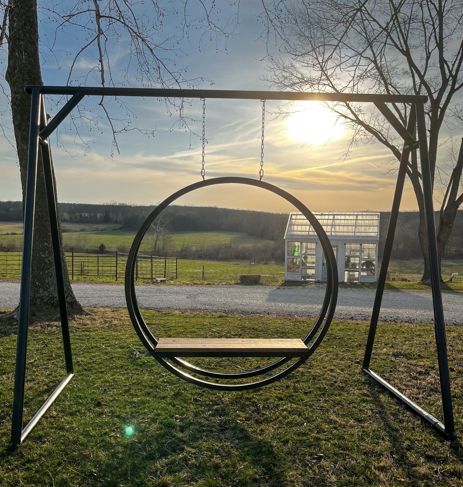 Because we are SO in love, she is getting double posted! ❤

We are so happy with how she turned out and want to say a big thanks to all who contributed! 

One winter evening I looked at Brandon and said &quot;We need a cool wreath swing for our coupl