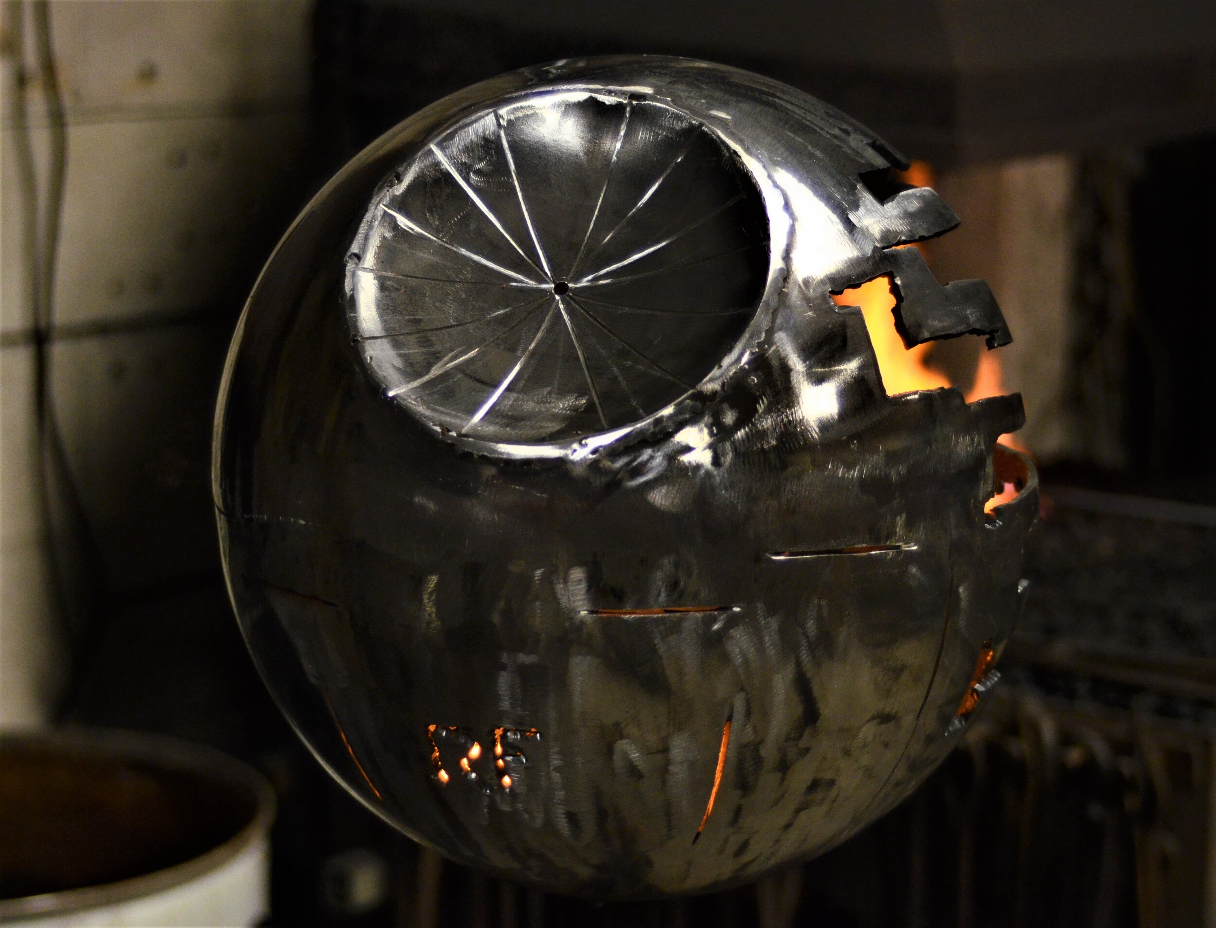 A Star wars death star made on the day