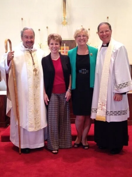 Bishop Grundorf, Dr. Mary Grundorf, Linda Burr, The Rev. Thomas Burr