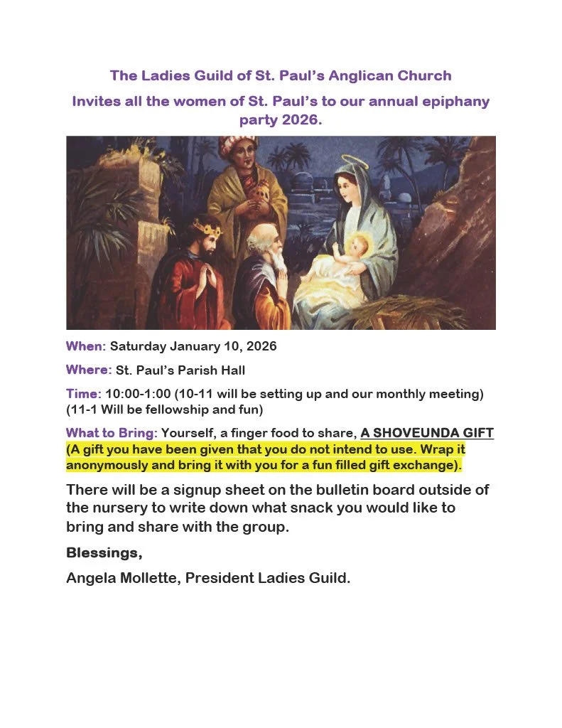 Ladies Guild Epiphany Party