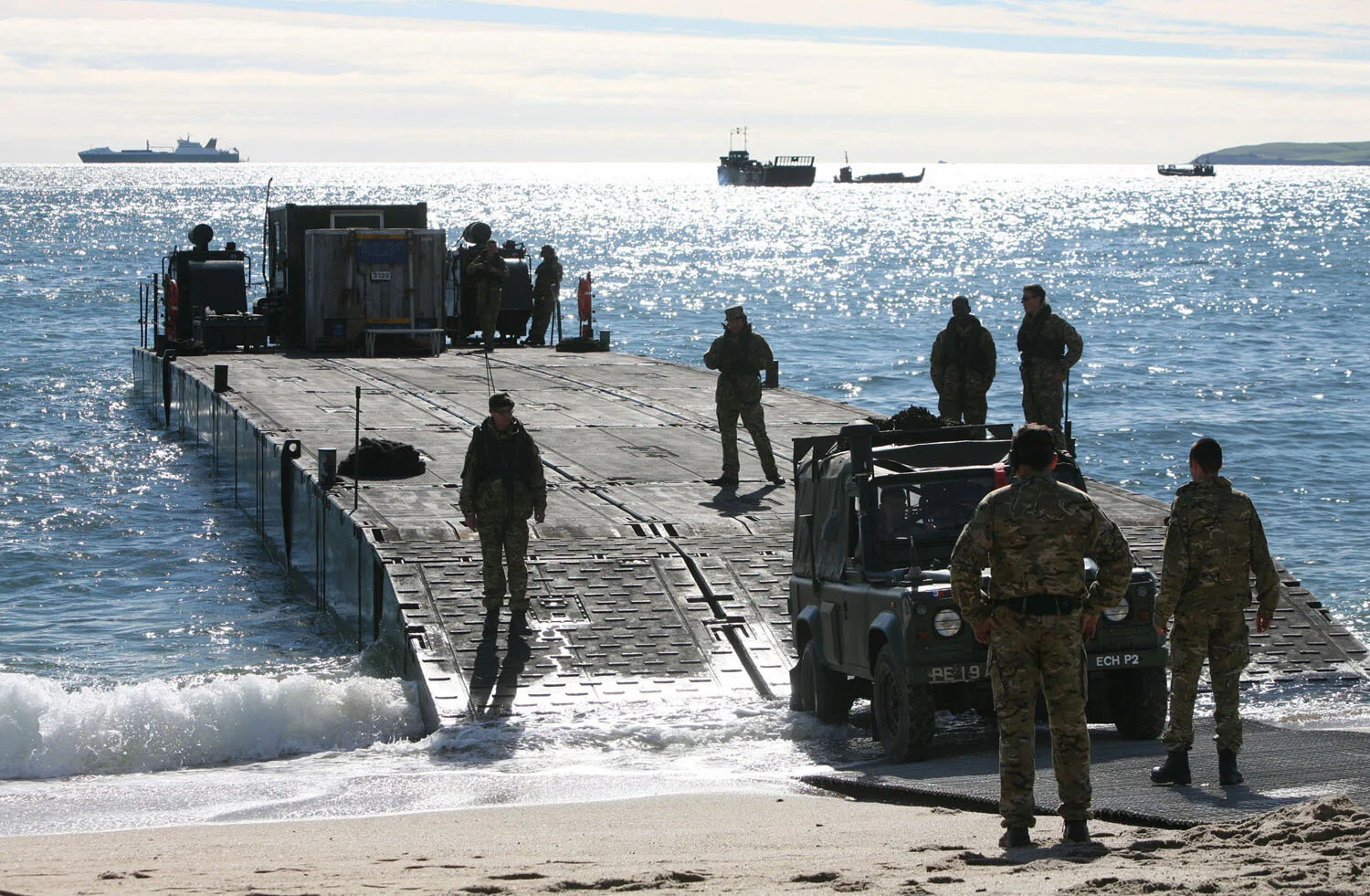  armed forces practice amphibious landings 