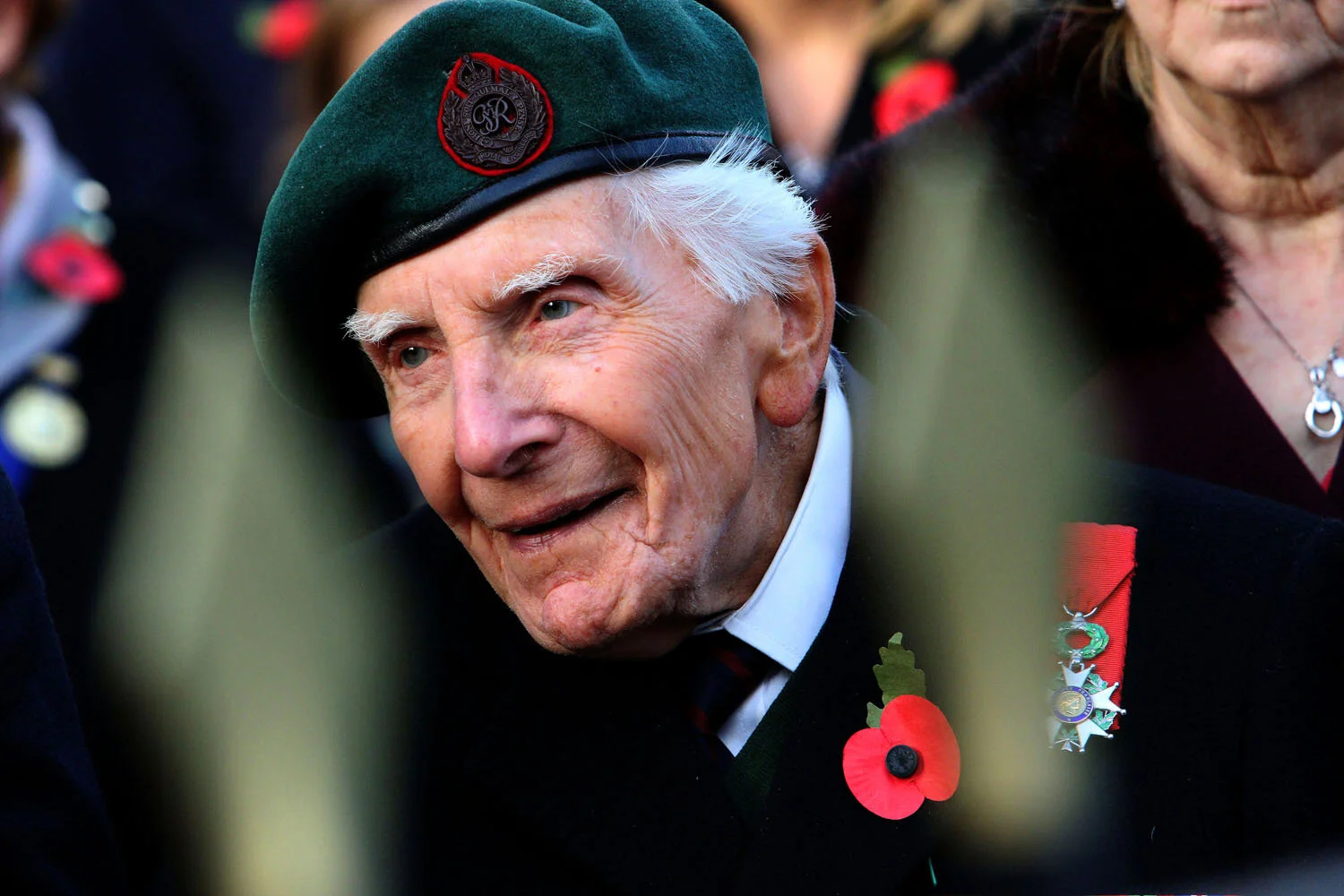  d-day veteran harry billinge, during armistice day commemorations 