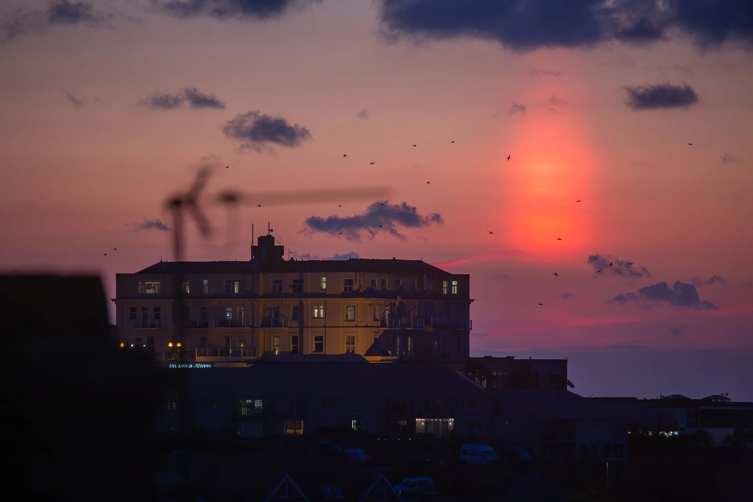  sun pillar over the altantic hotel newquay 