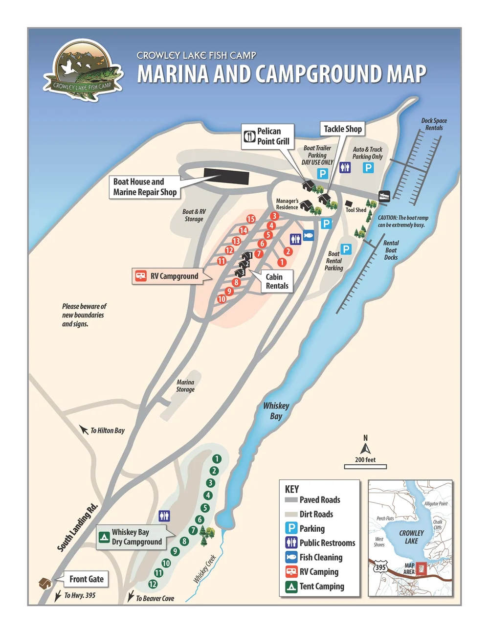 Crowley Lake Fishing Map Need A Map Of The Area? Download Maps Of Crowley Lake Fish Camp. — Crowley  Lake Fish Camp