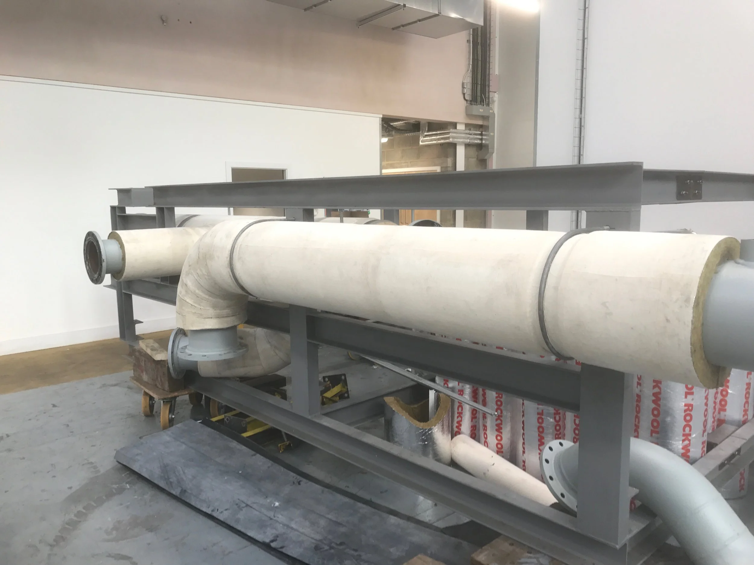 Canvas and Rockwool sections to modules in factory