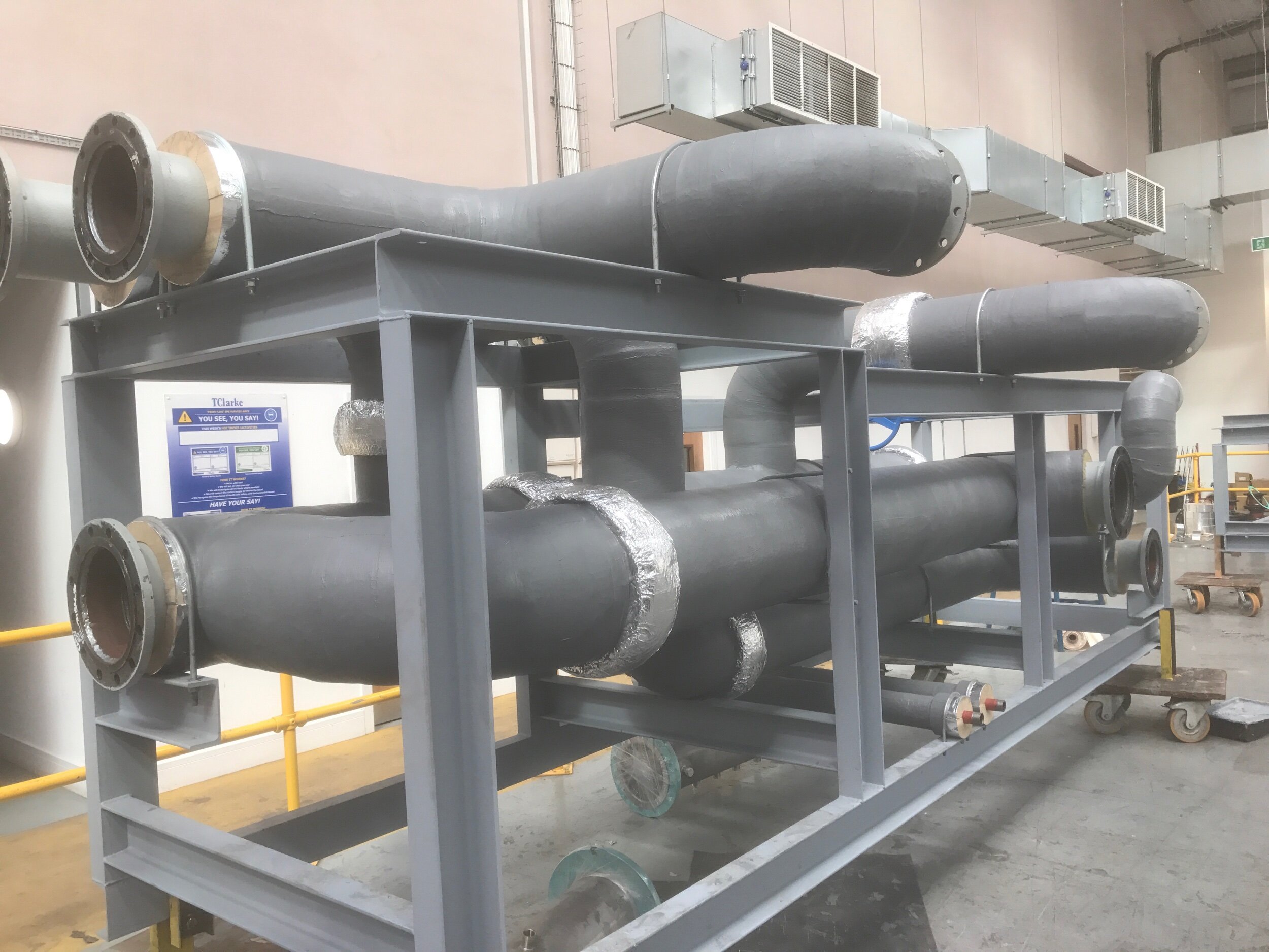 Rockwool, canvas and ET150 grey