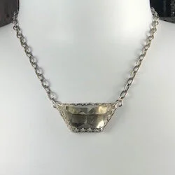 Trapezoidal Vintage Chandelier Crystal Necklace