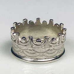 Sterling Silver Crown Ring