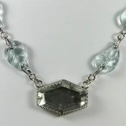 Aqua Chandelier Necklace