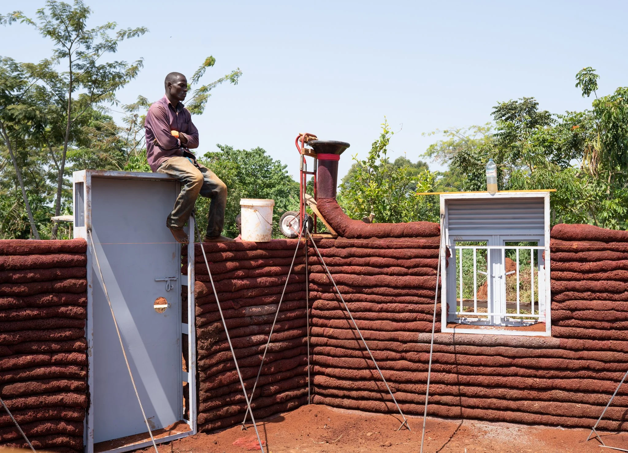 Hyperadobe Home in Uganda, Africa
