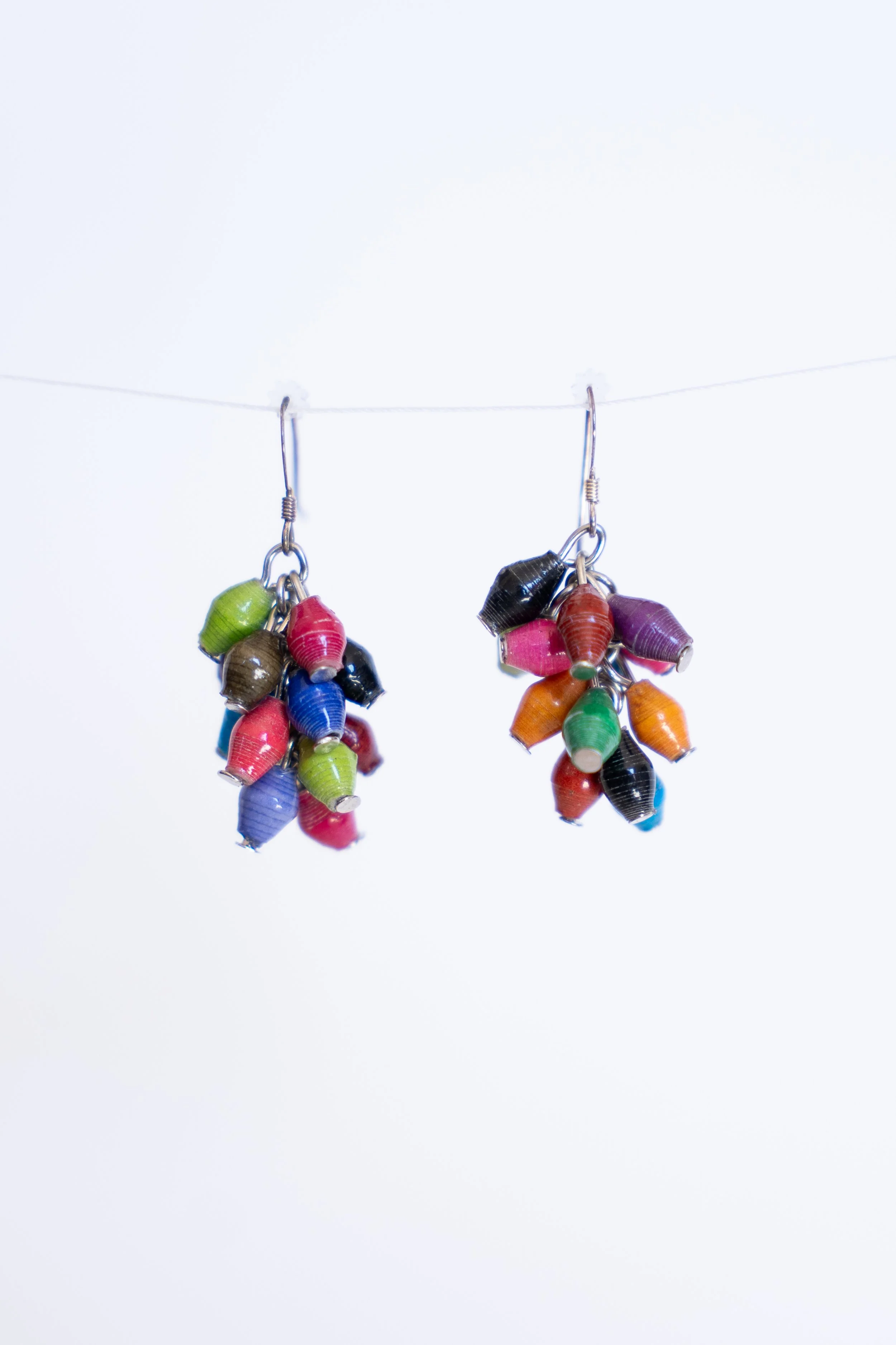 Dangling Rainbow Bauble Earrings