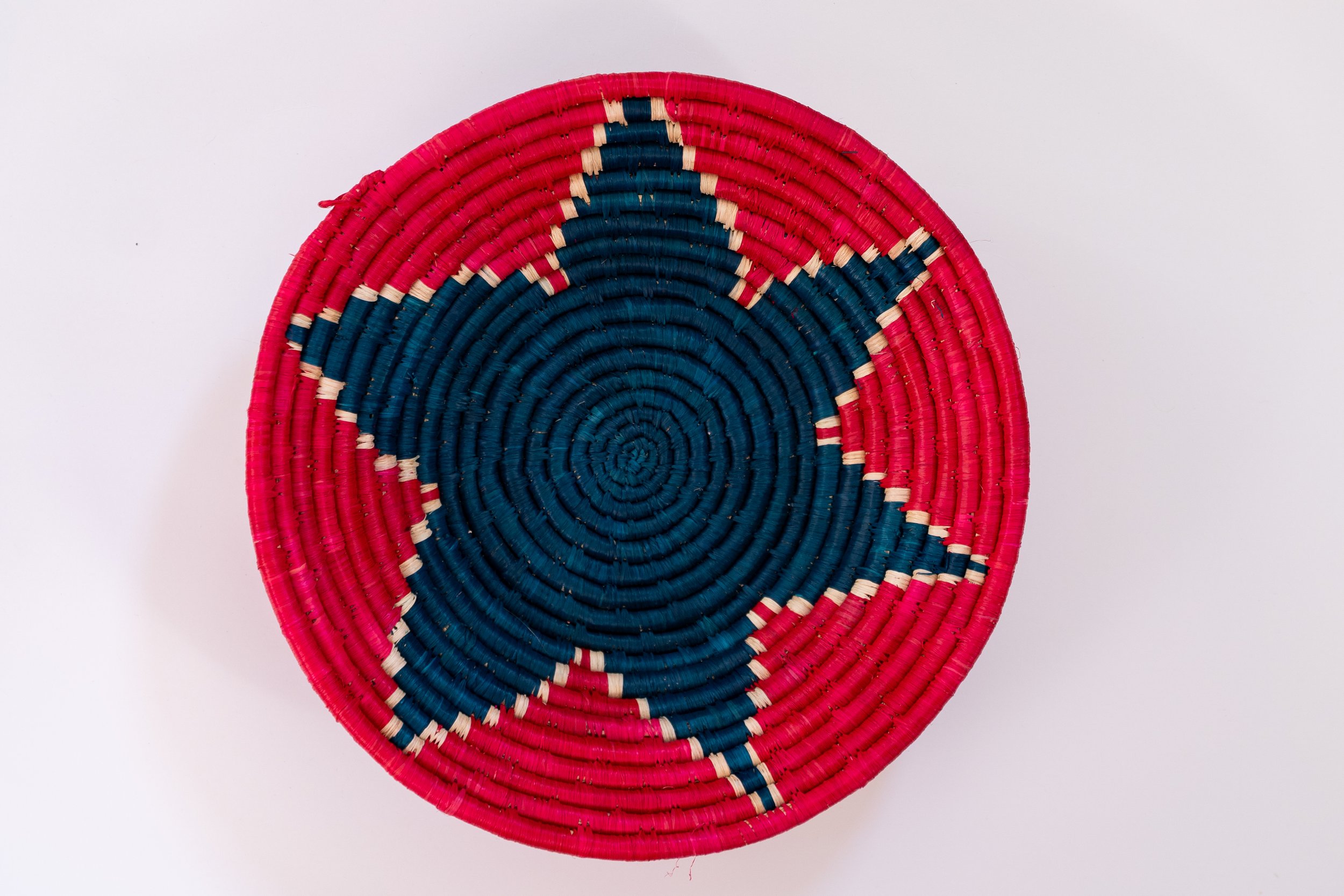 Purple Star Pink Woven Basket