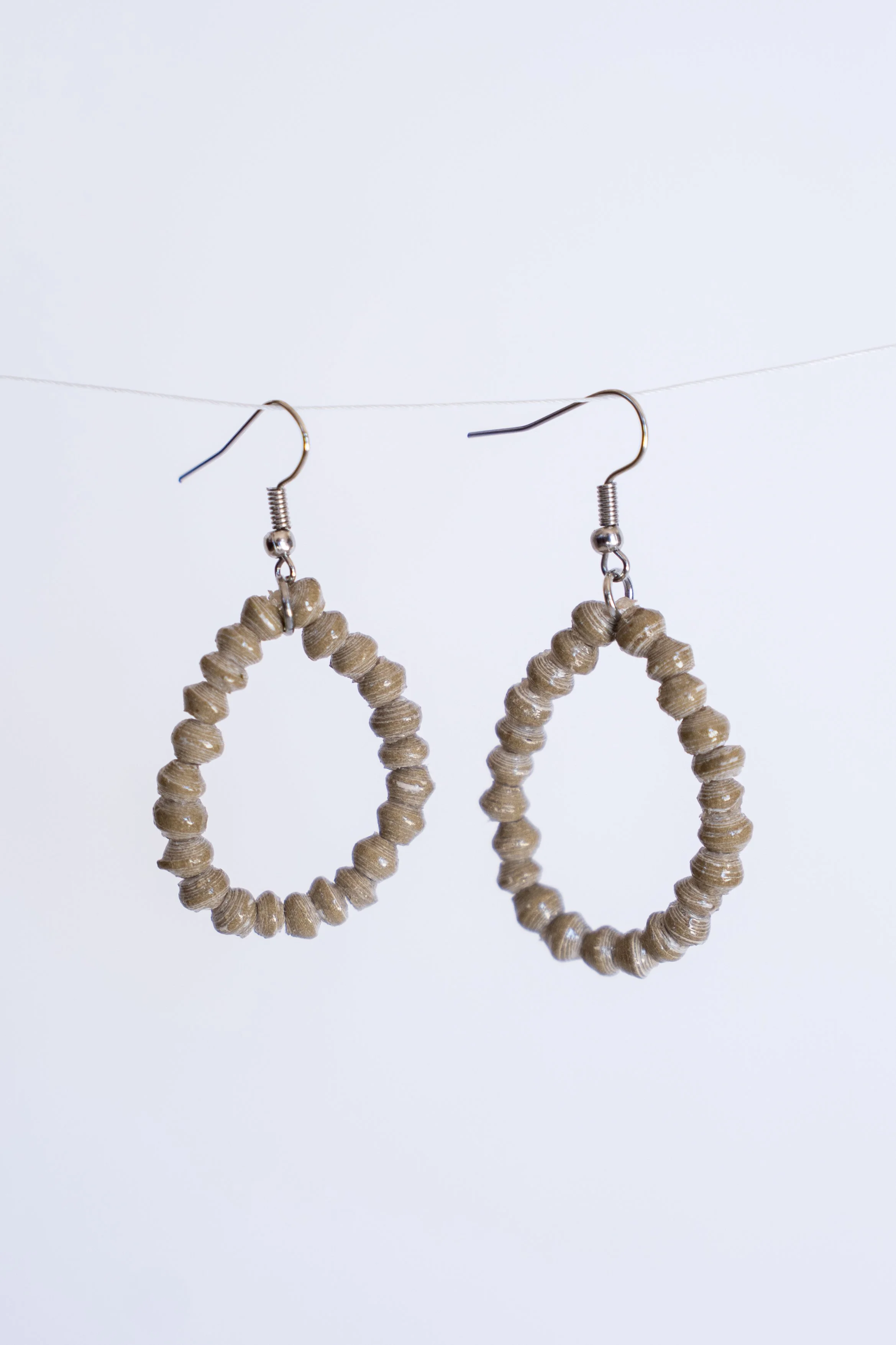 Paper Bead Hoops