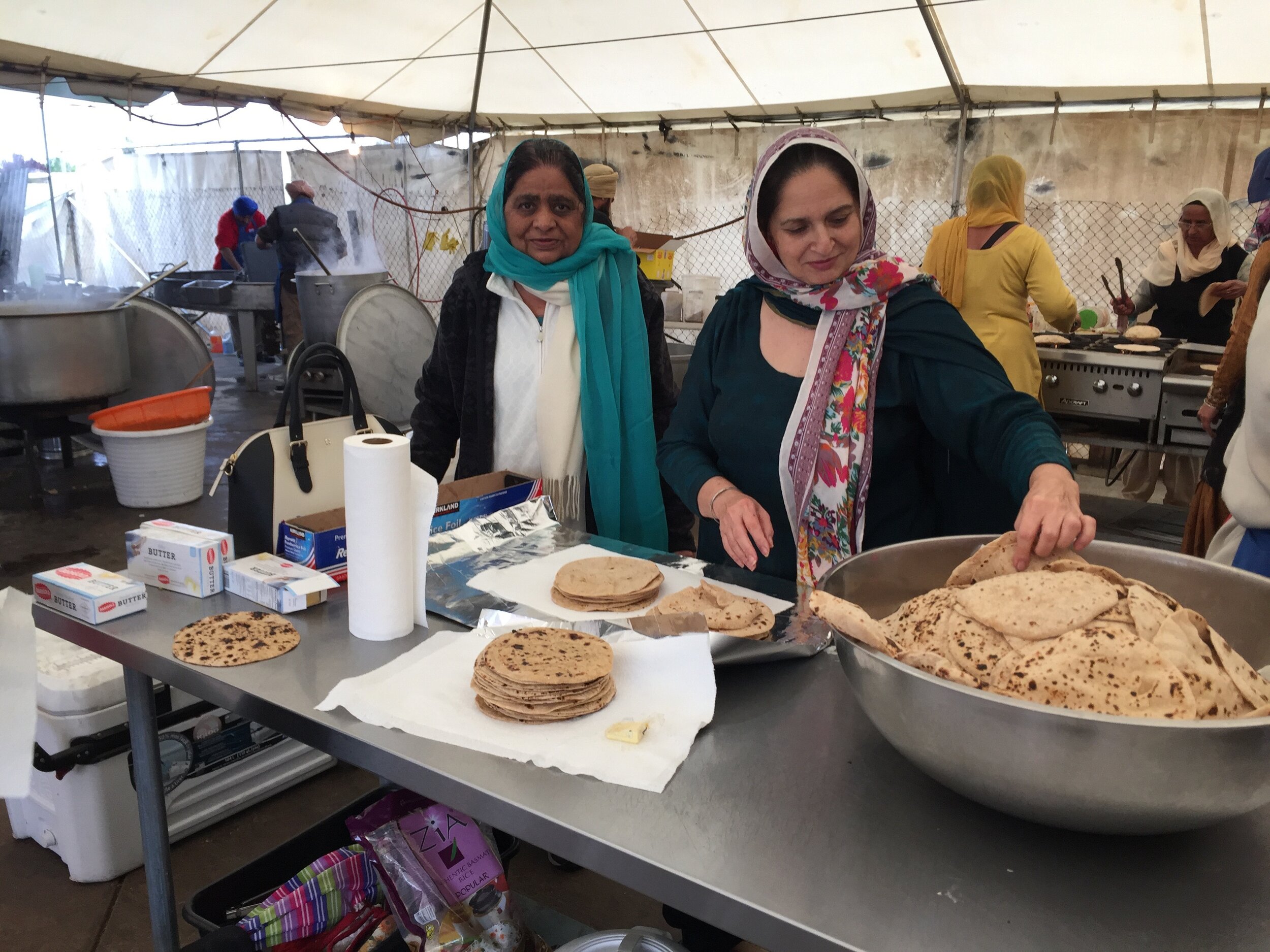 Field research at a gurdwara in Fresno, CA. 