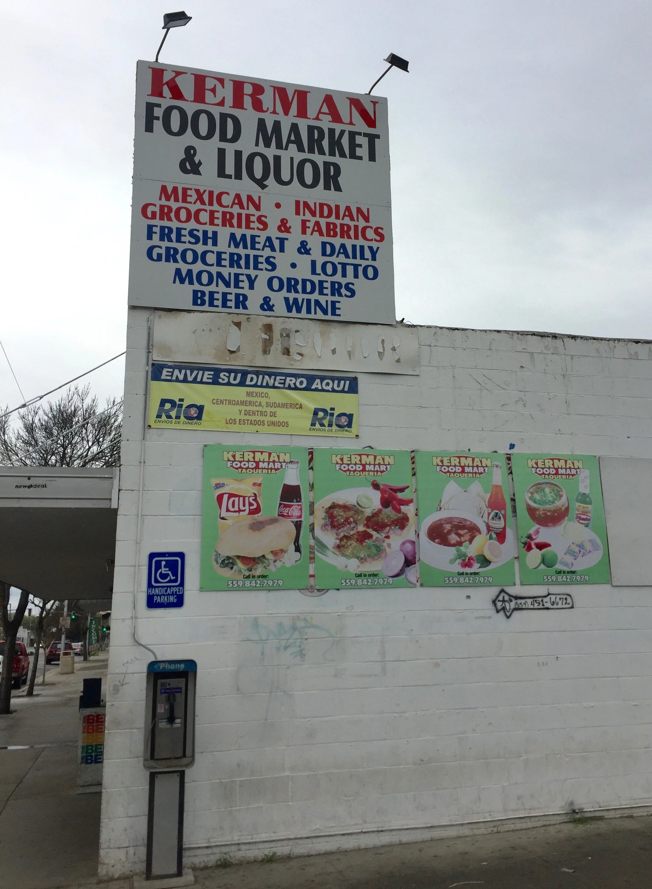 Food fusions and ethnic food supplies at the Kerman Market.
