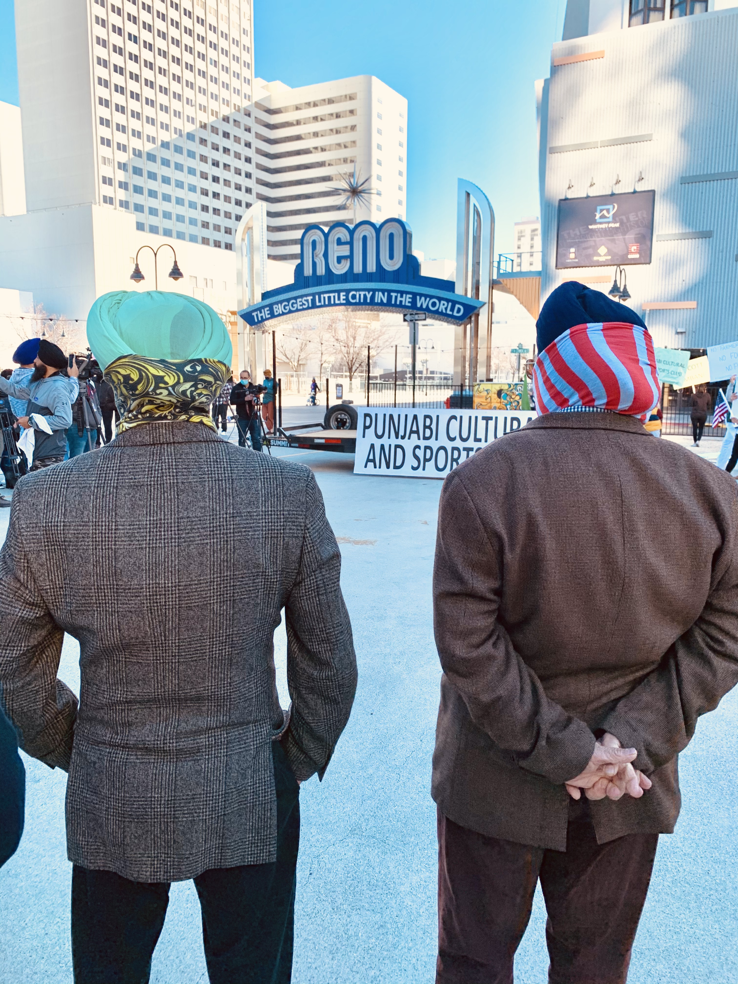 Reno Punjabi-Sikhs in solidarity, supporting farmers in India. #farmerprotest (2020)
