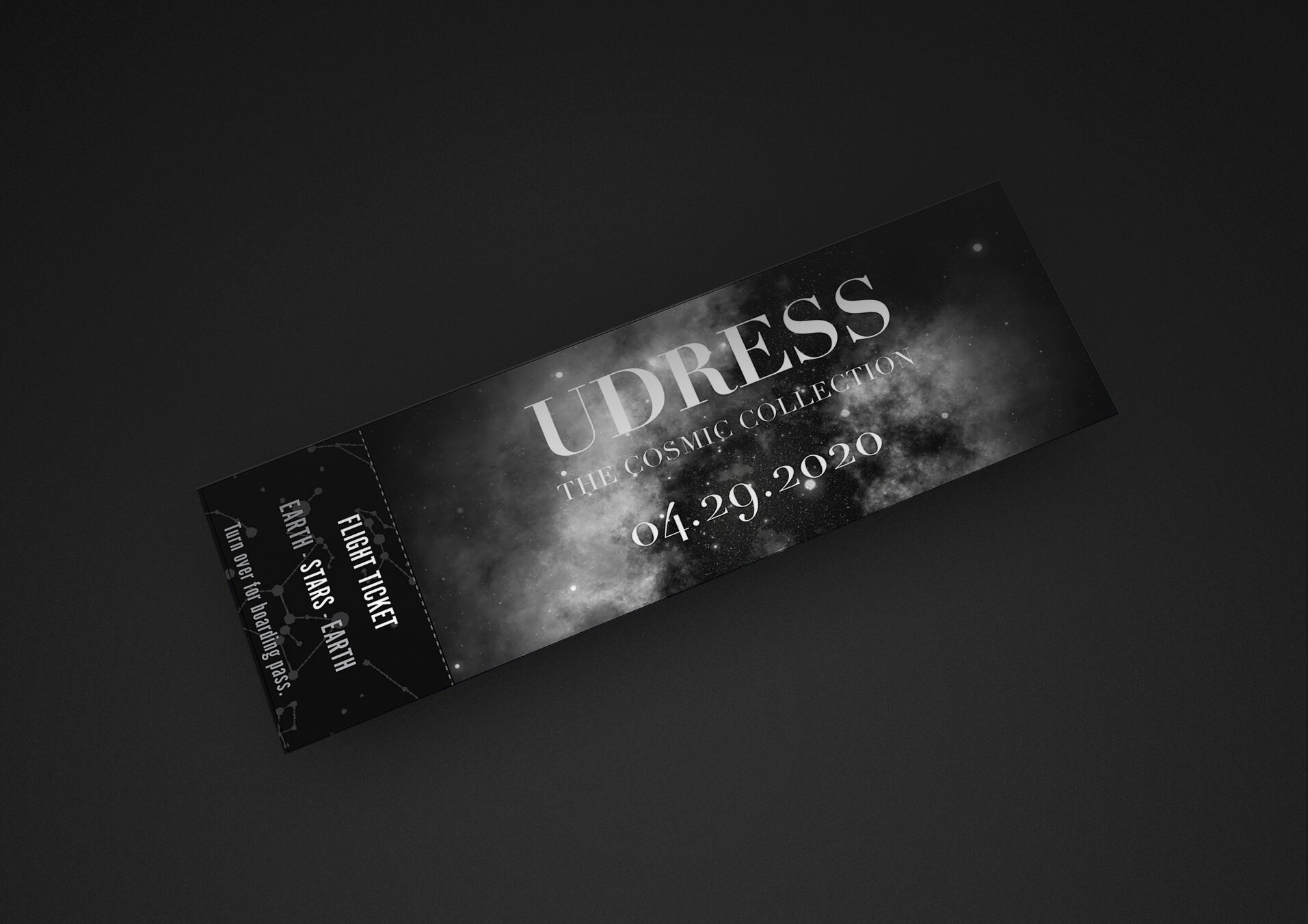 UDress 2020 Fashion Show Ticket (Front)